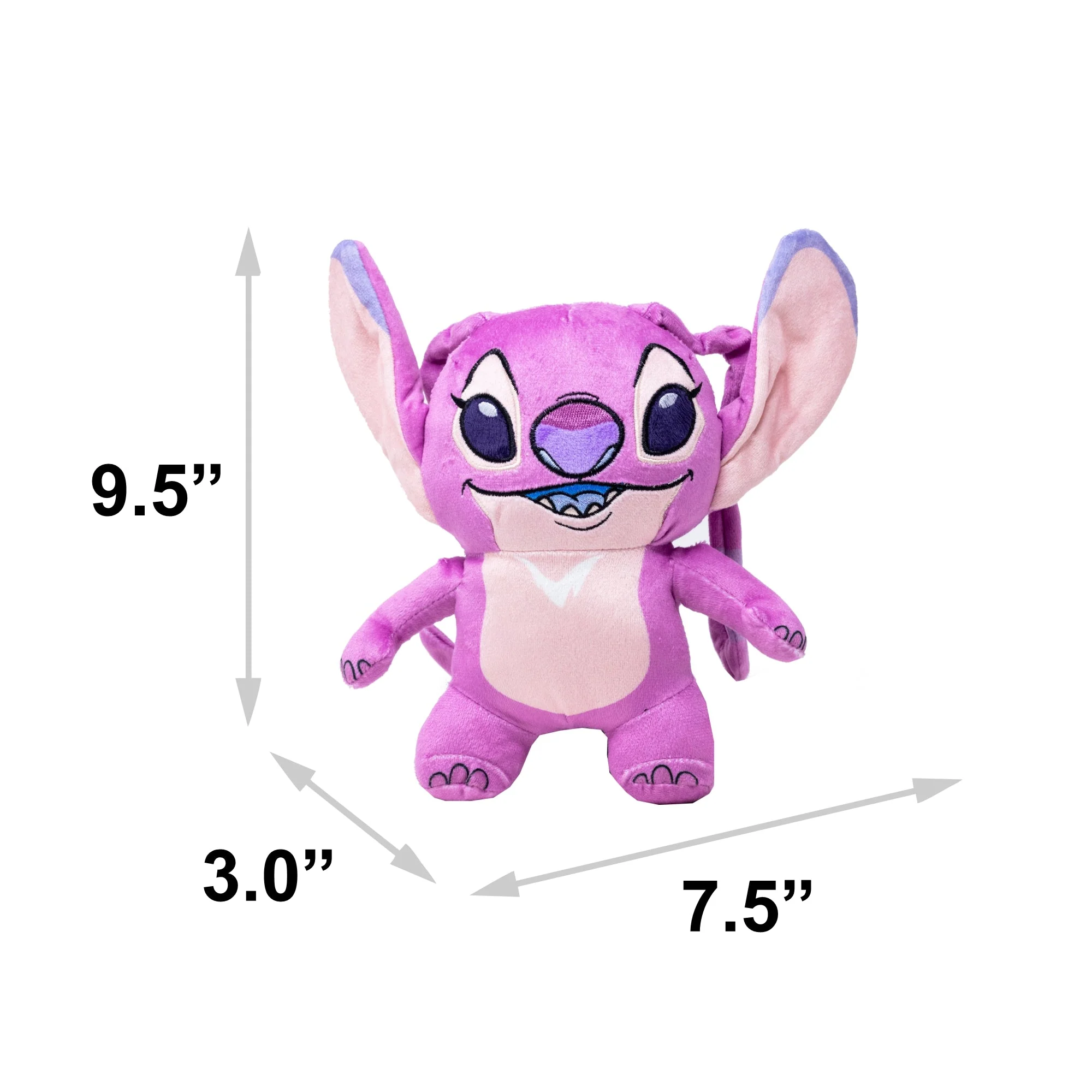 Dog Toy Squeaker Plush - Lilo and Stitch Angel Smiling Full Body Standing Pose - Image 4