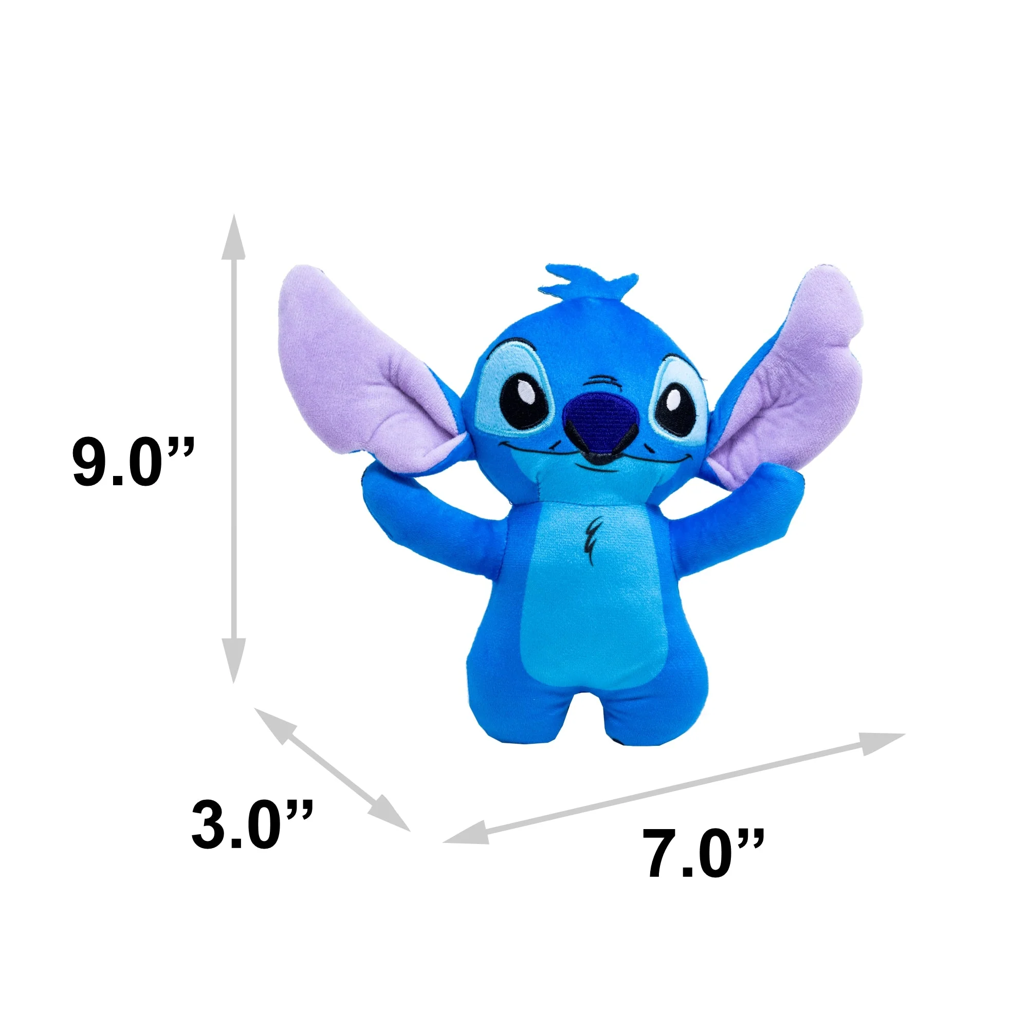Dog Toy Squeaker Plush - Lilo and Stitch Stitch Arms Up Full Body Standing Pose - Image 4
