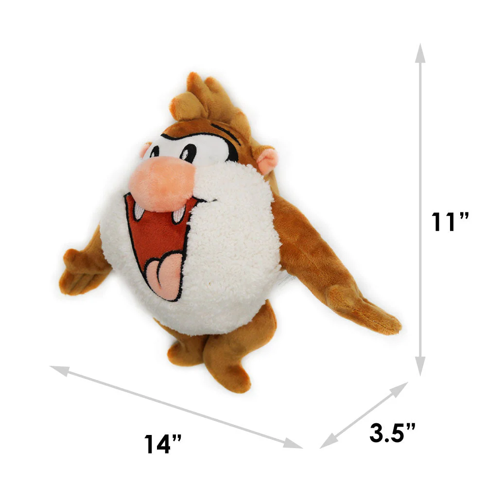 Dog Toy Squeaker Plush - Looney Tunes Taz Full Body - Image 7