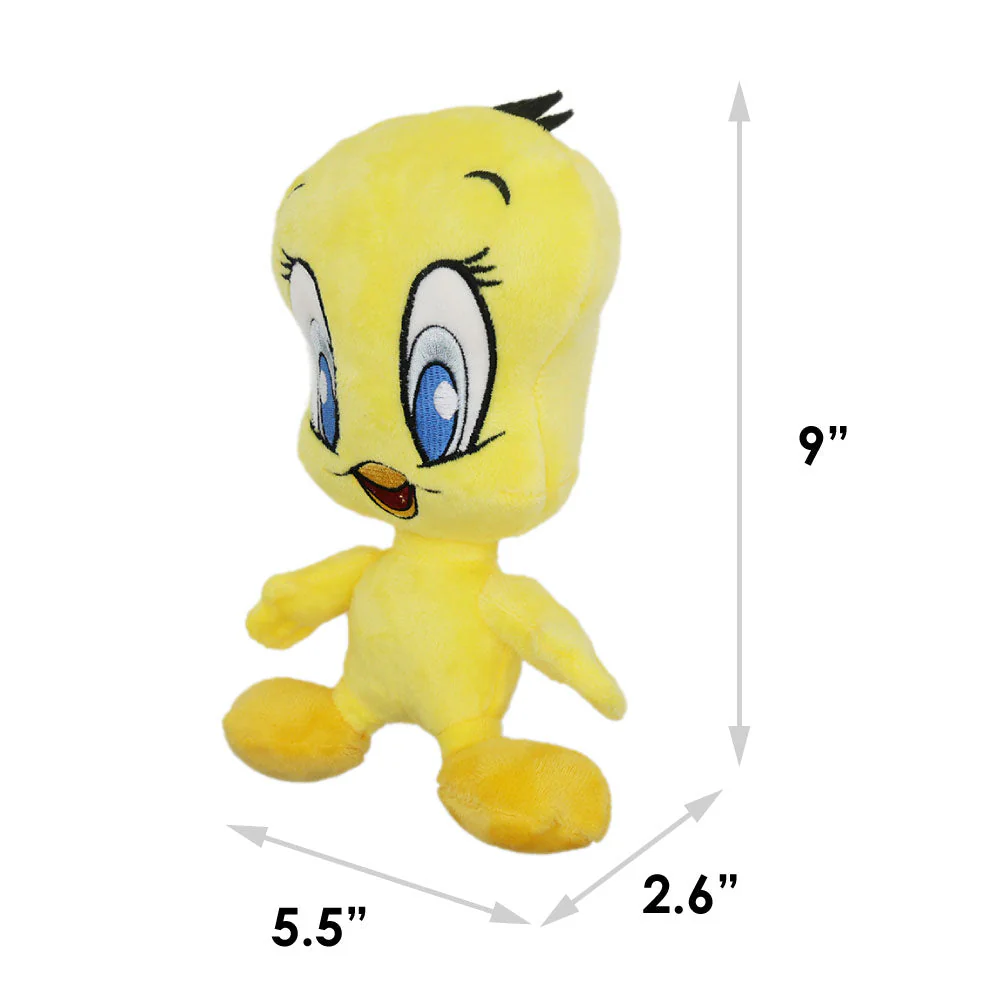 Dog Toy Squeaker Plush - Looney Tunes Tweety Bird Full Body - Image 7
