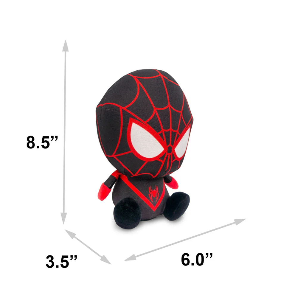 Dog Toy Squeaker Plush - Marvel Ultimate Spider-Man Morales Full Body Sitting Pose - Image 4