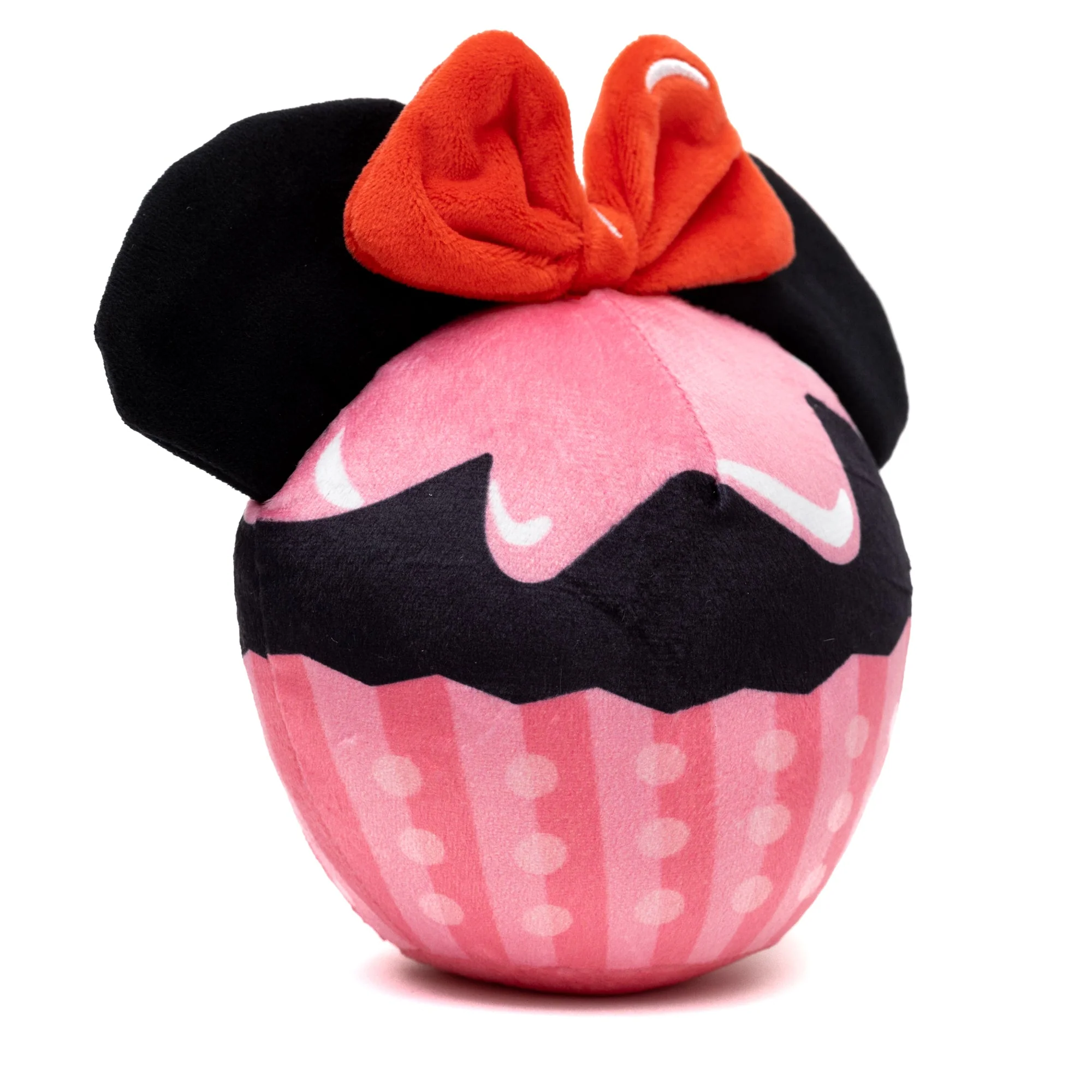 Dog Toy Squeaker Plush - Minnie Mouse Cupcake with Ears and Bow - Image 2