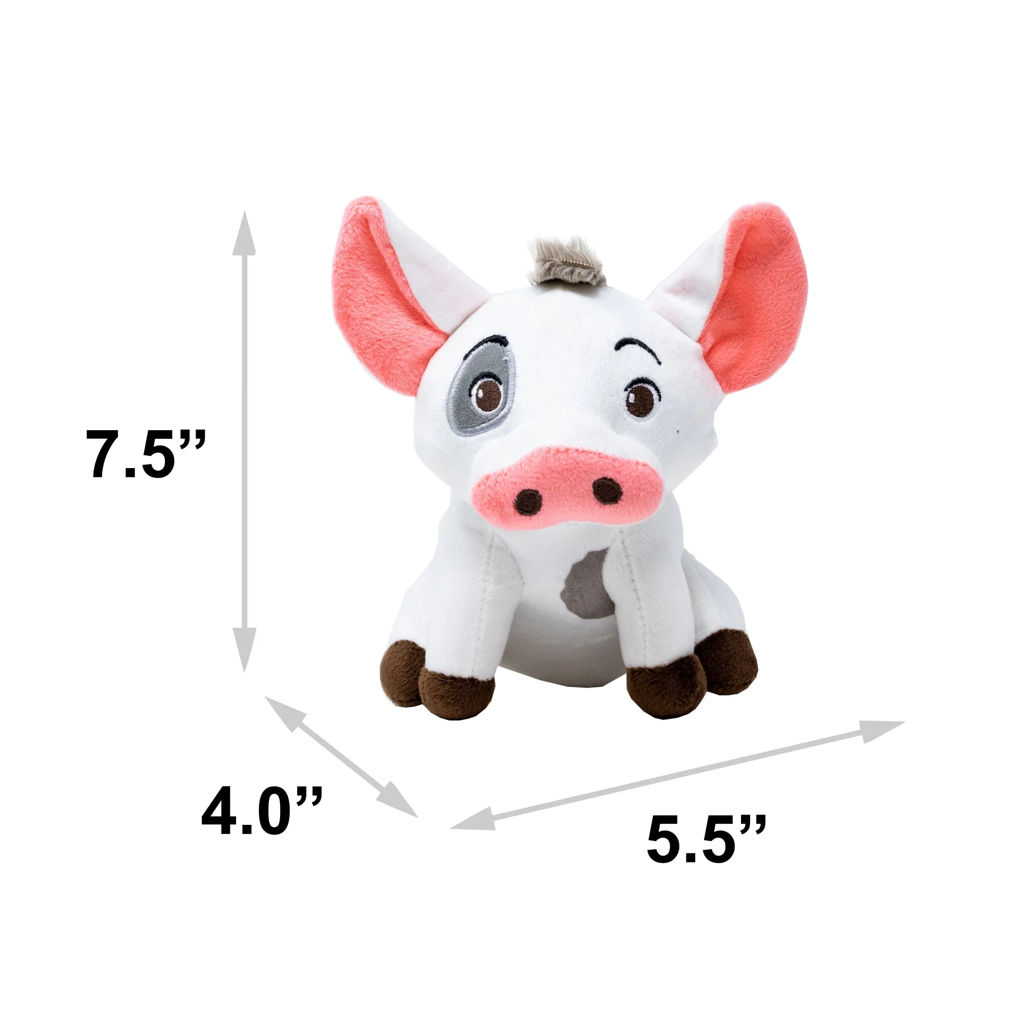 Dog Toy Squeaker Plush - Moana Pua Full Body Sitting Pose - Image 4
