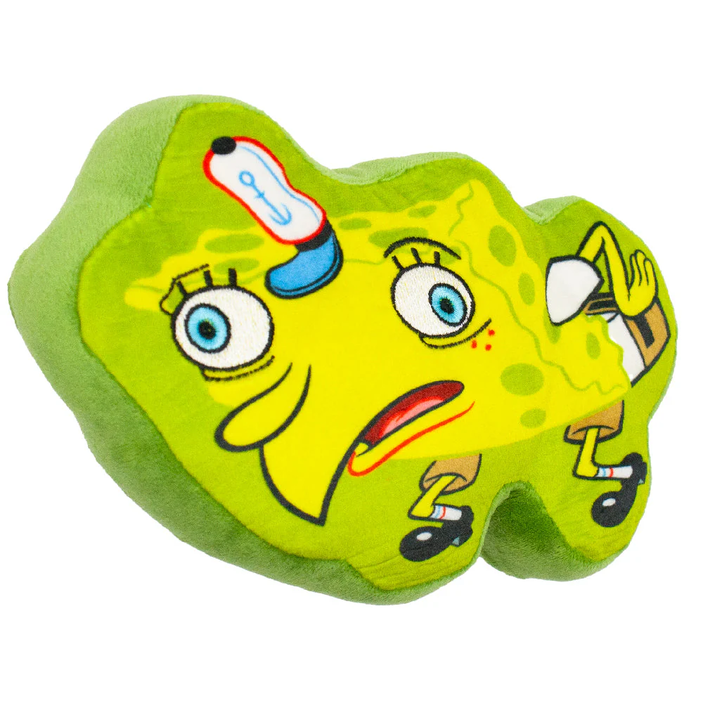 Dog Toy Squeaker Plush - Mocking SpongeBob SquarePants Pose - Image 2