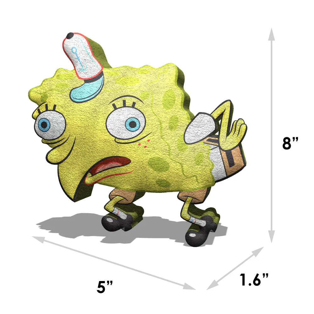 Dog Toy Squeaker Plush - Mocking SpongeBob SquarePants Pose - Image 4