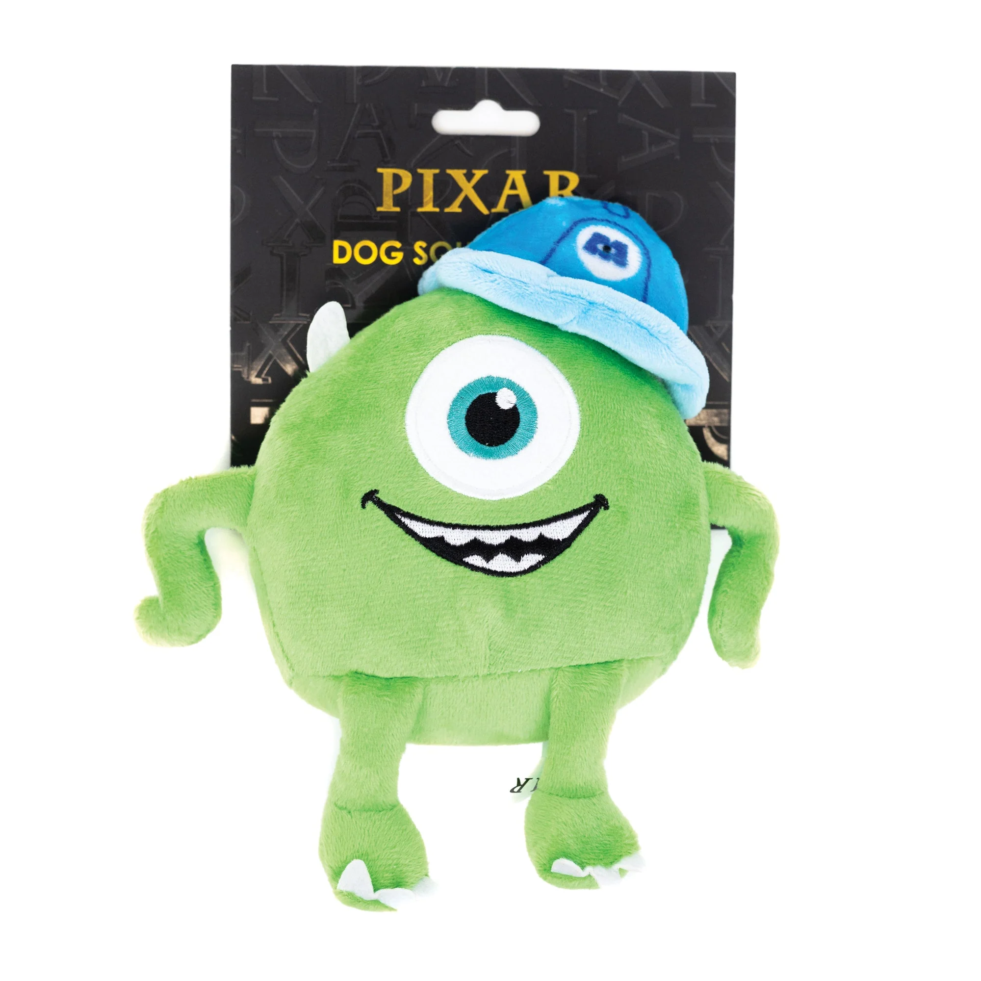 Dog Toy Squeaker Plush - Monsters, Inc. Mike Full Body Sitting Pose - Image 4