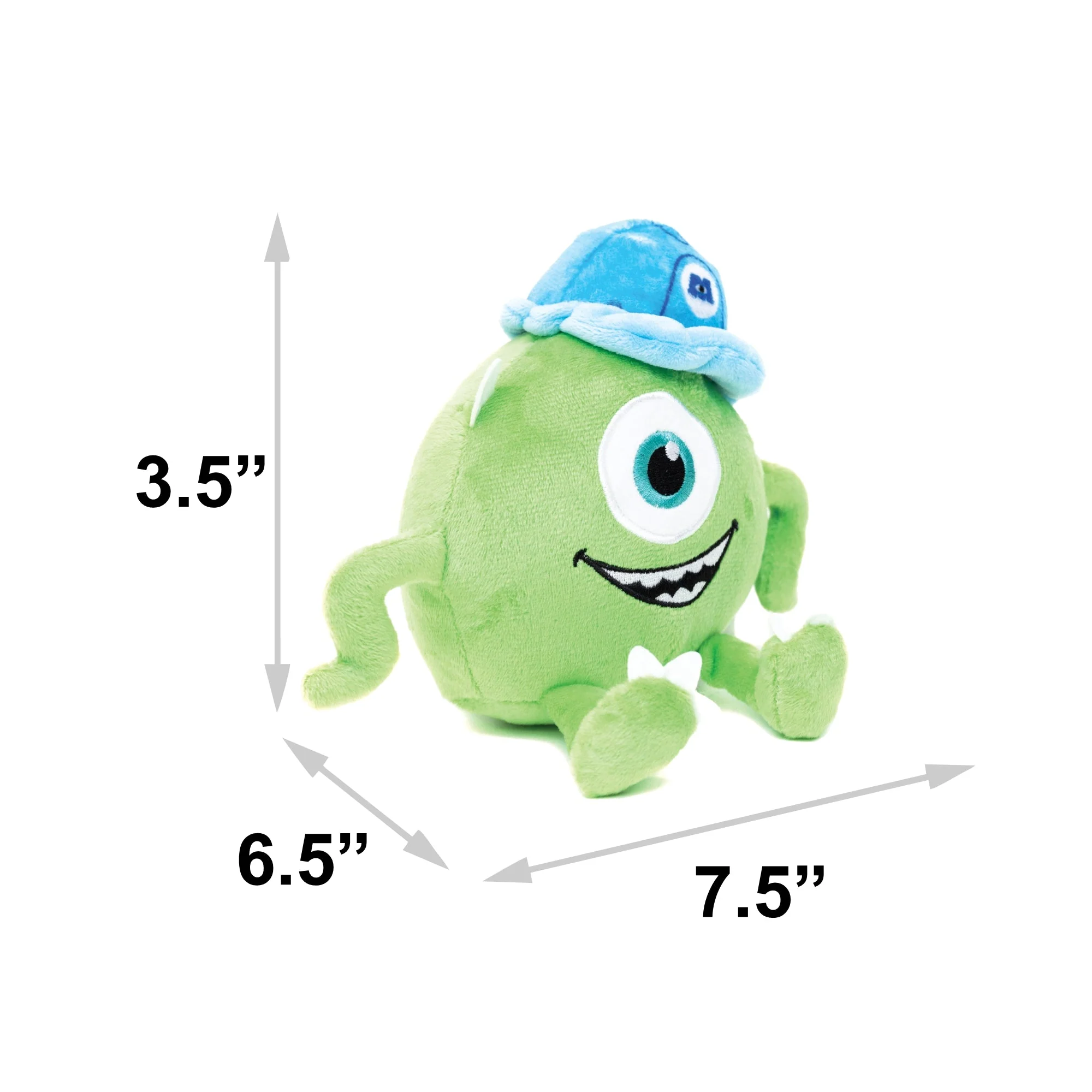Dog Toy Squeaker Plush - Monsters, Inc. Mike Full Body Sitting Pose - Image 5