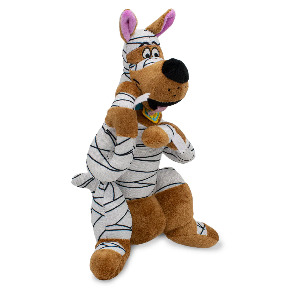Dog Toy Squeaker Plush - Mummy Wrap Halloween Scooby-Doo Sitting Pose - Image 2
