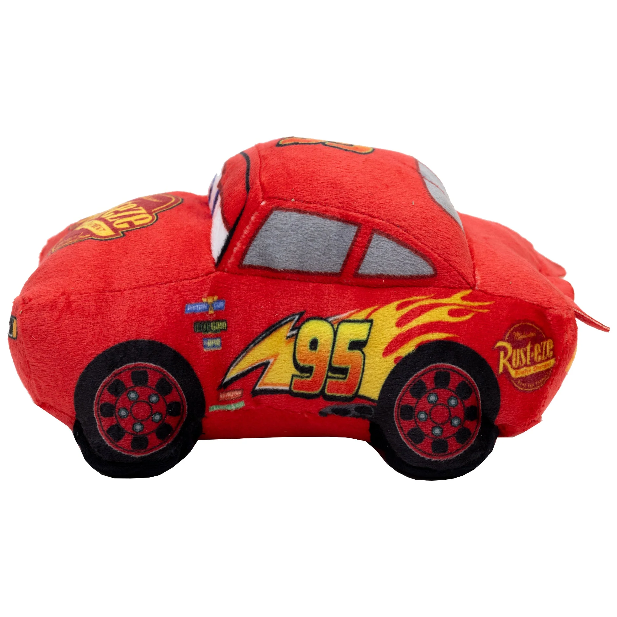 Dog Toy Squeaker Plush - Pixar Car Lightning McQueen Race Car Replica - Image 2