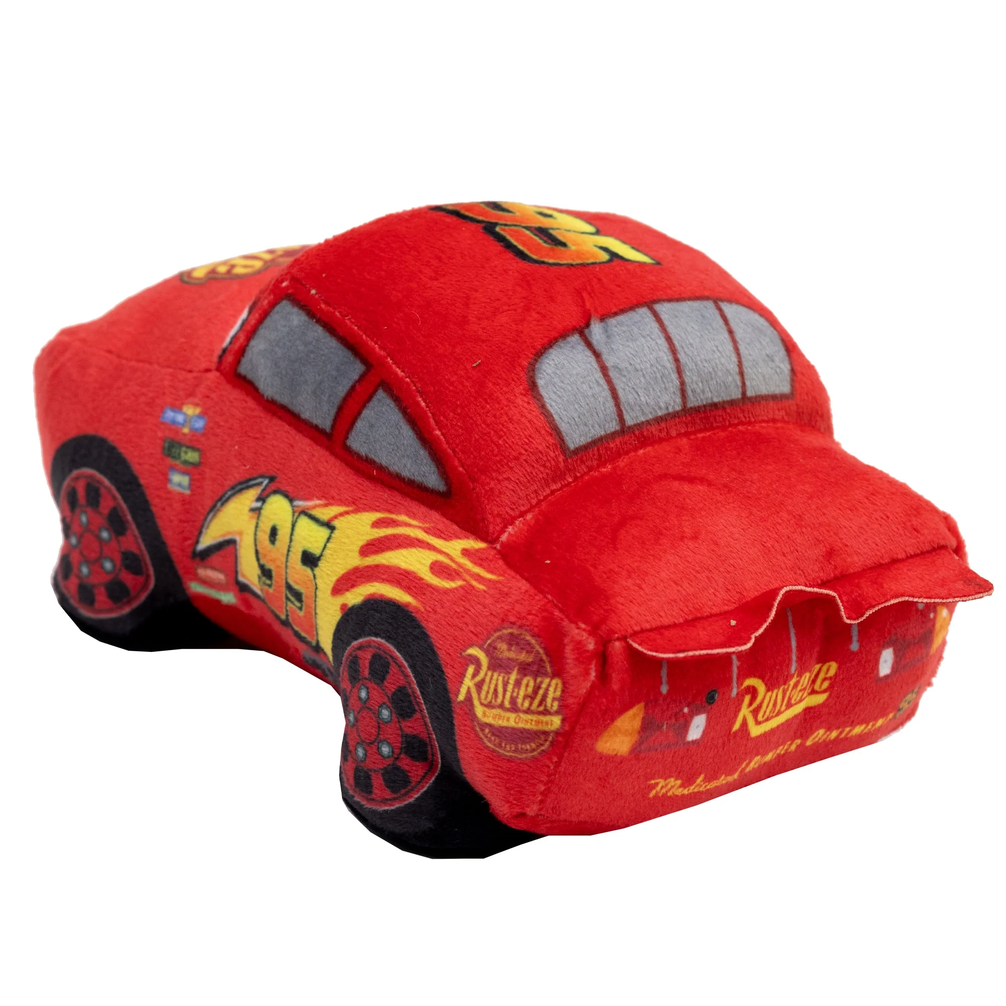 Dog Toy Squeaker Plush - Pixar Car Lightning McQueen Race Car Replica - Image 3