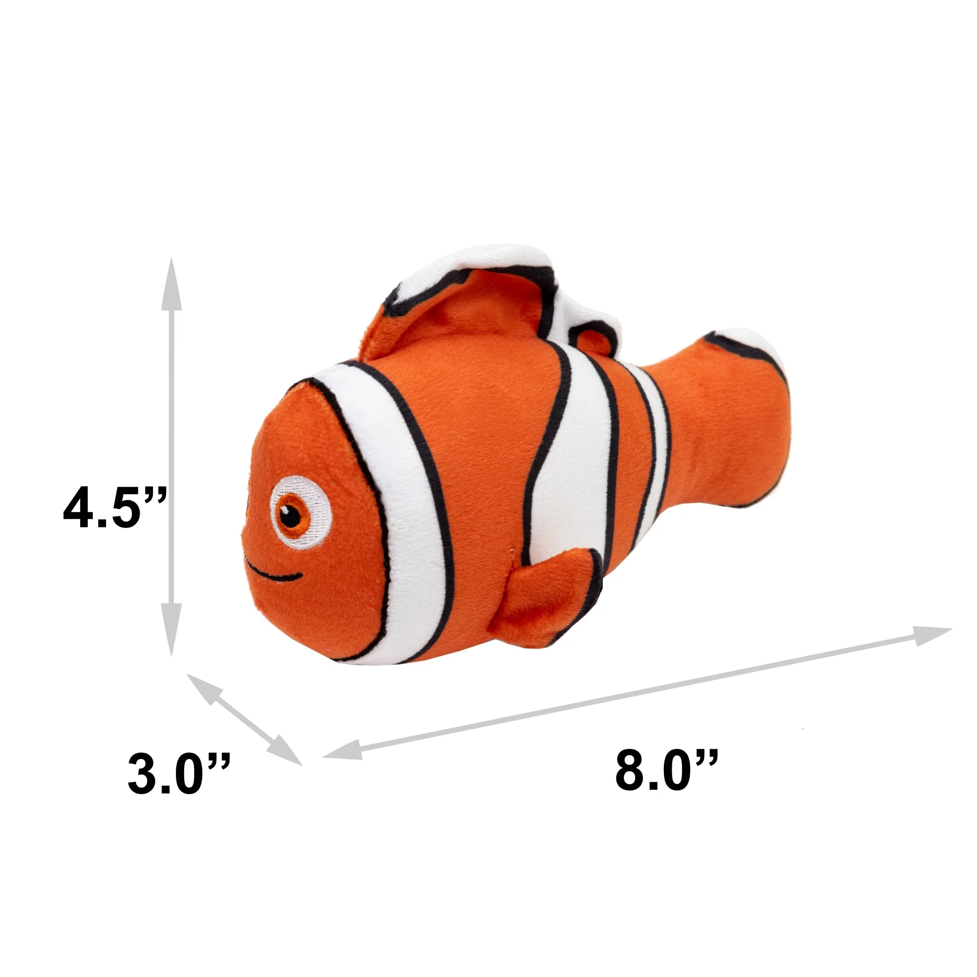 Dog Toy Squeaker Plush - Pixar Finding Nemo Nemo Clown Fish Full Body Pose - Image 3