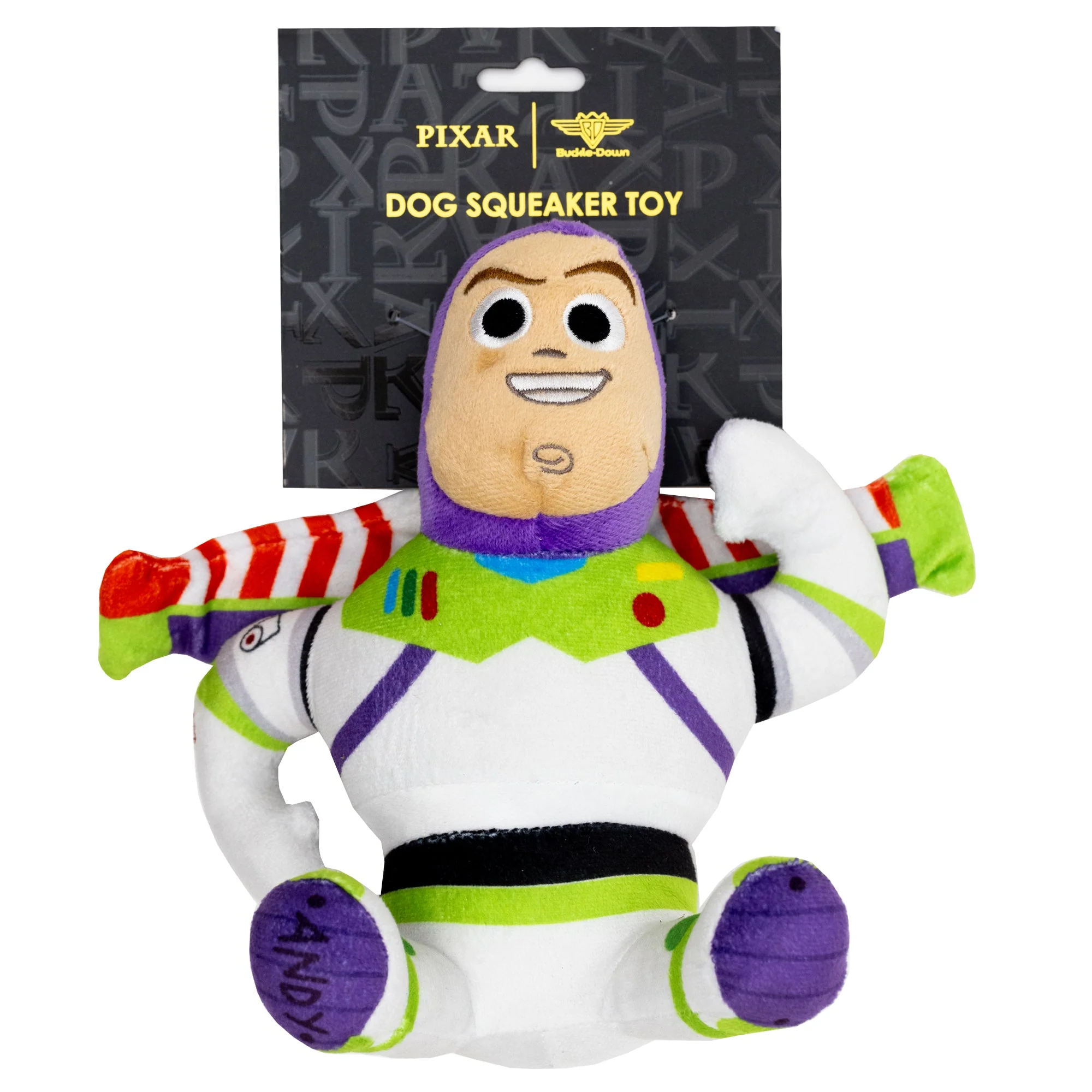 Dog Toy Squeaker Plush - Pixar Toy Story Buzz Lightyear Full Body Pose - Image 2