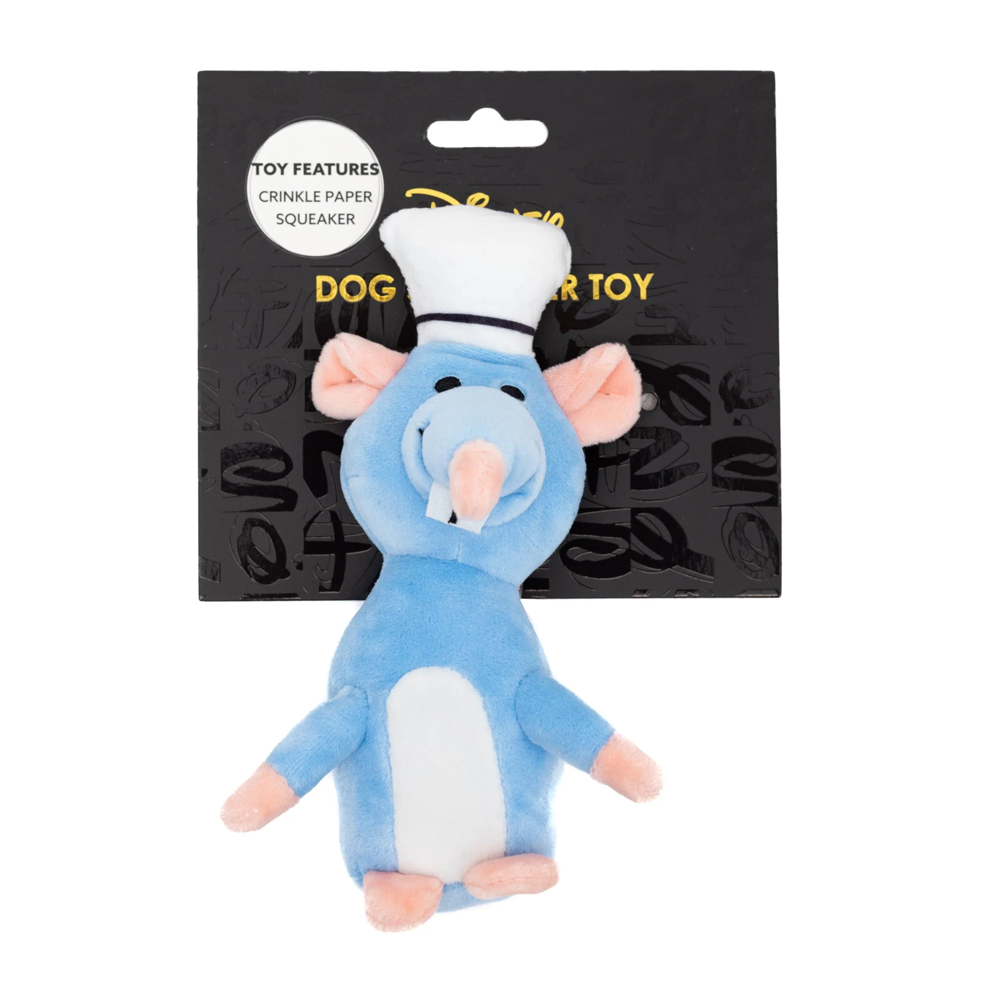 Dog Toy Squeaker Plush - Ratatouille Chef Remy Rat Full Body Pose - Image 4