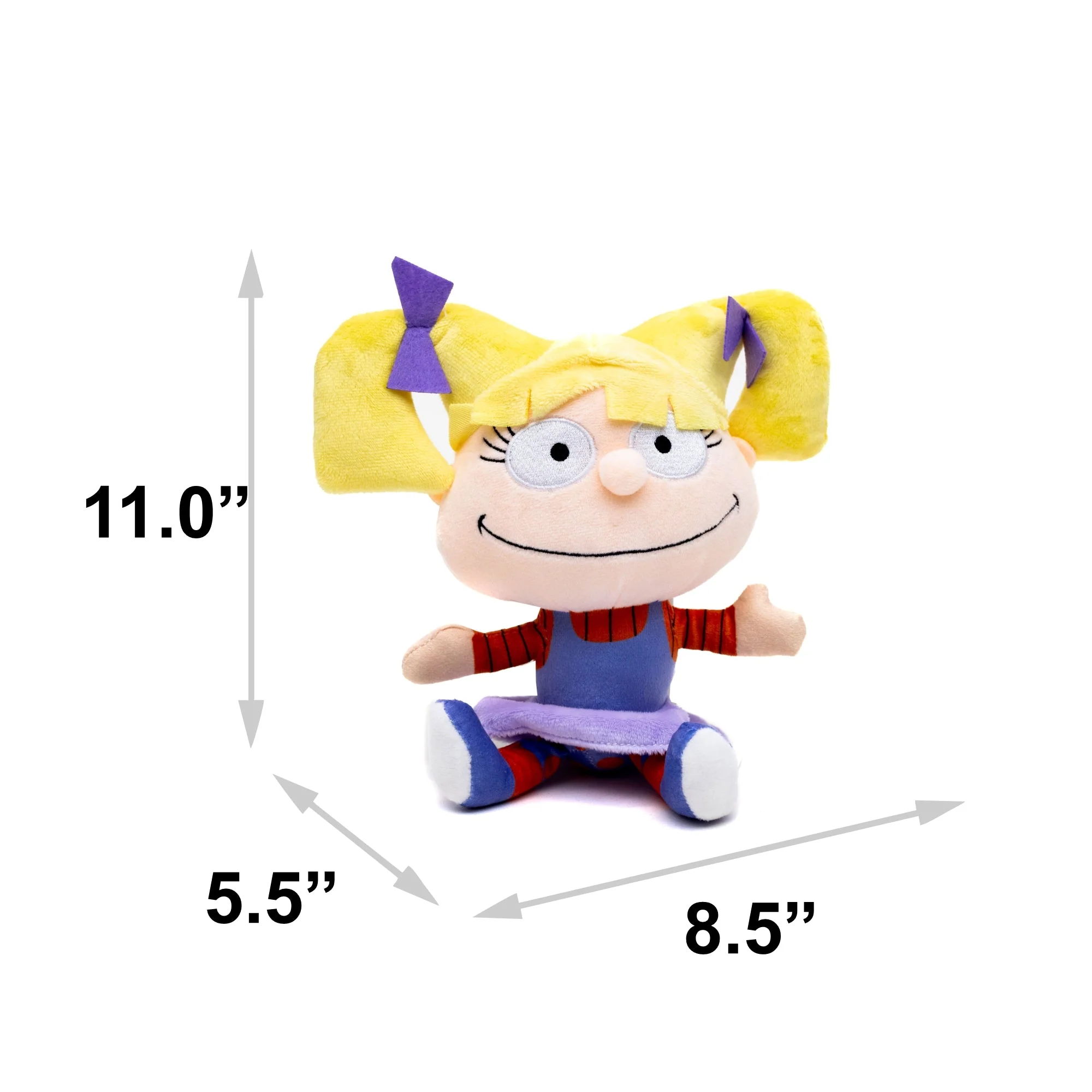 Dog Toy Squeaker Plush - Rugrats Angelica Pickles Full Body Sitting Pose - Image 4