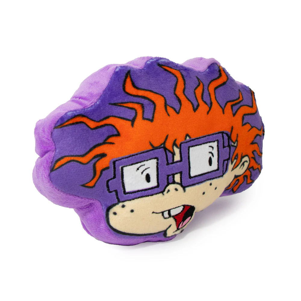 Dog Toy Squeaker Plush - Rugrats Chuckie Face - Image 2