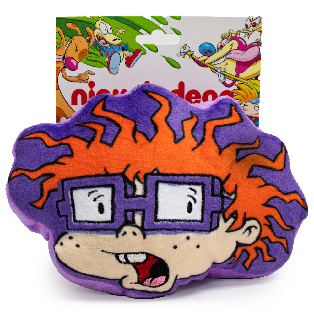Dog Toy Squeaker Plush - Rugrats Chuckie Face - Image 4