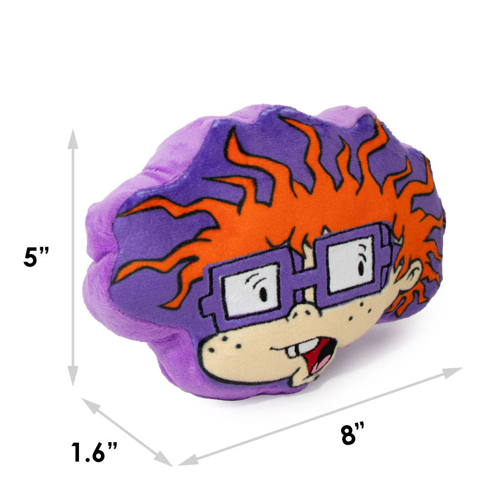 Dog Toy Squeaker Plush - Rugrats Chuckie Face - Image 6