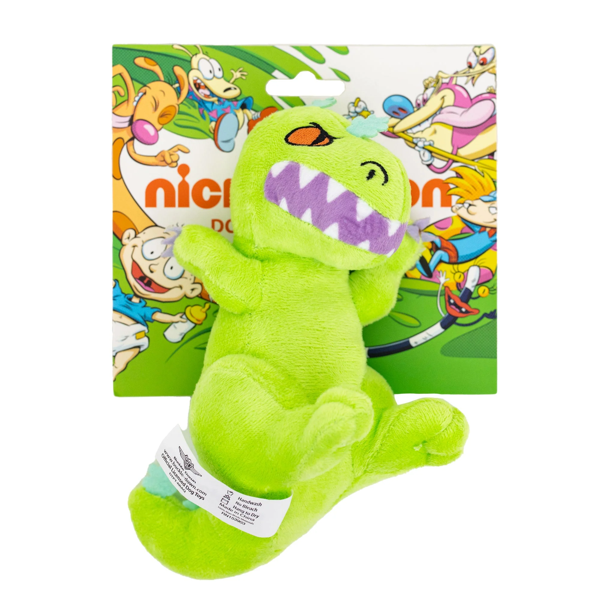 Dog Toy Squeaker Plush - Rugrats Reptar Full Body Pose - Image 4