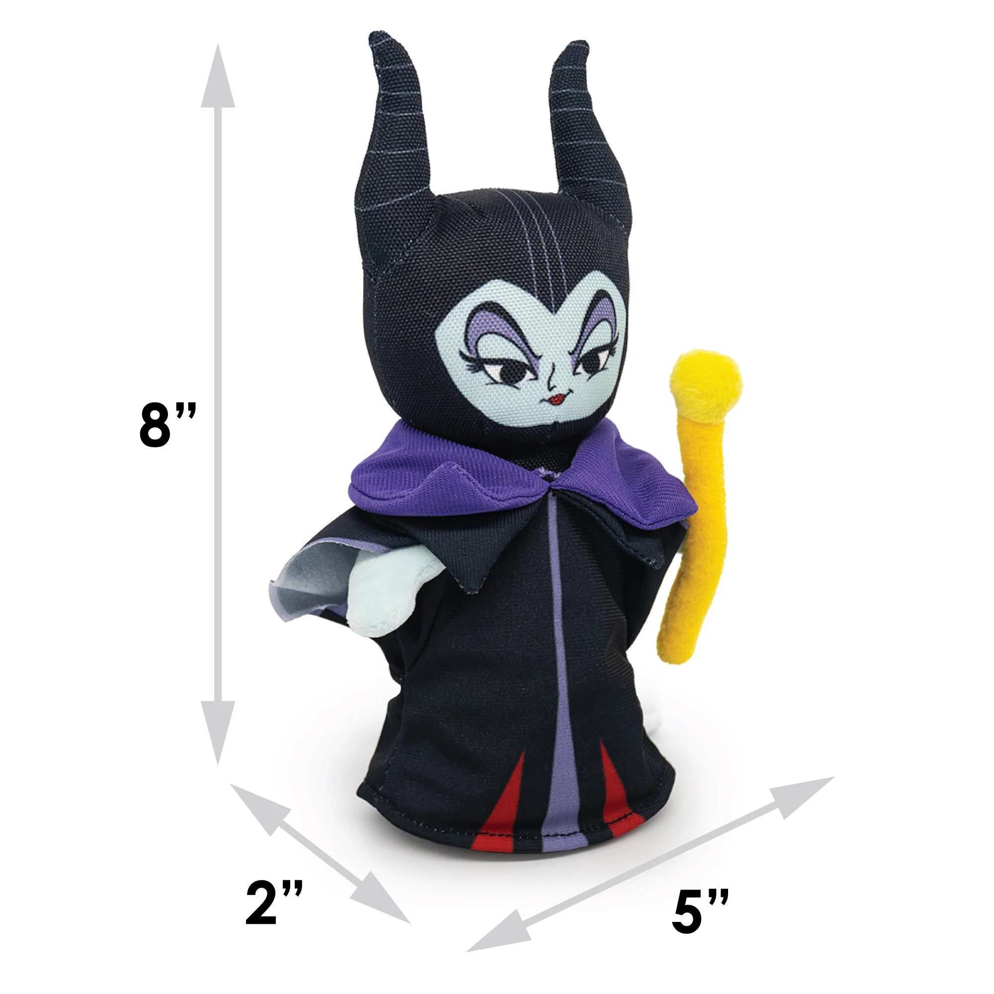 Dog Toy Squeaker Plush - Sleeping Beauty Villain Maleficent Full Body Standing Pose - Image 4