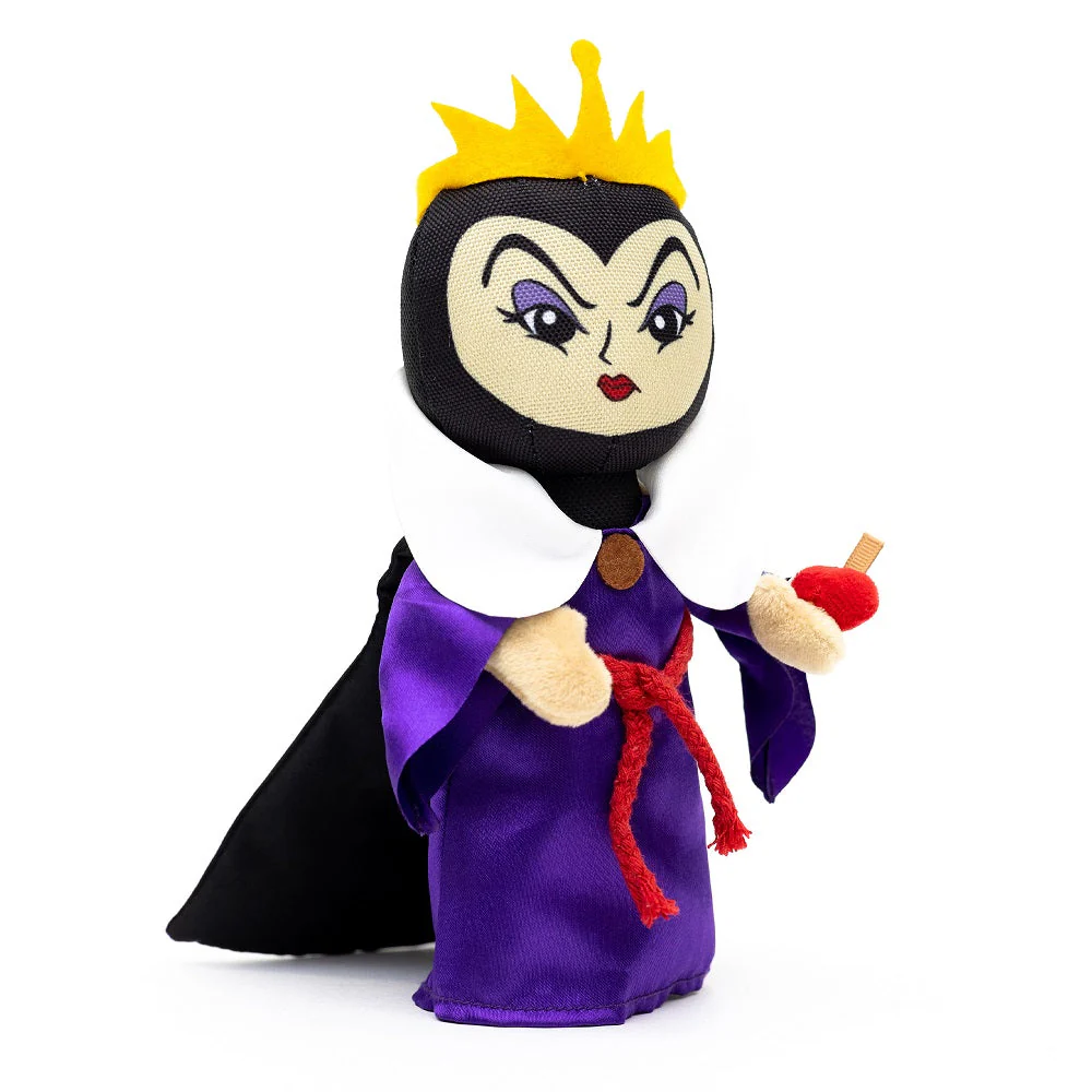 Dog Toy Squeaker Plush - Snow White Villain the Evil Queen with Apple Full Body Standing Pose - Image 2
