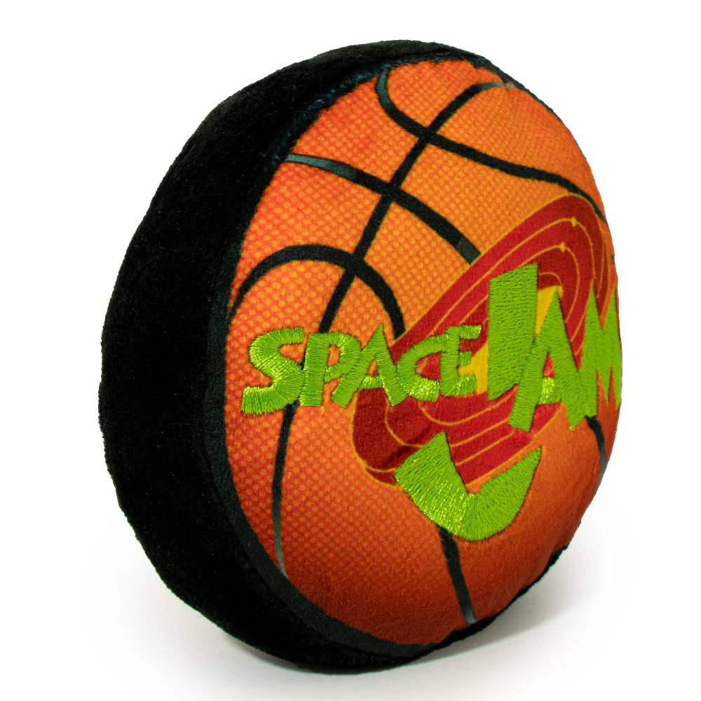 Dog Toy Squeaker Plush - Space Jam Basketball Logo - Image 2