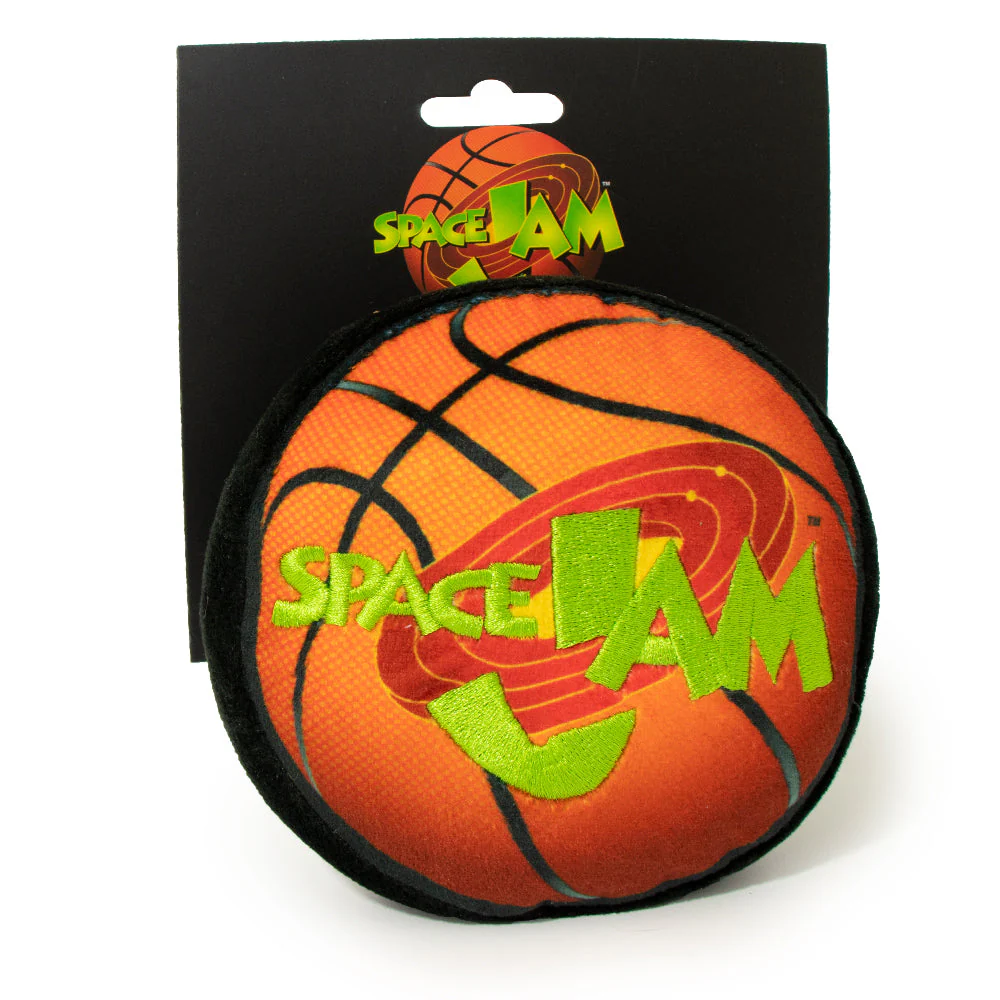 Dog Toy Squeaker Plush - Space Jam Basketball Logo - Image 4