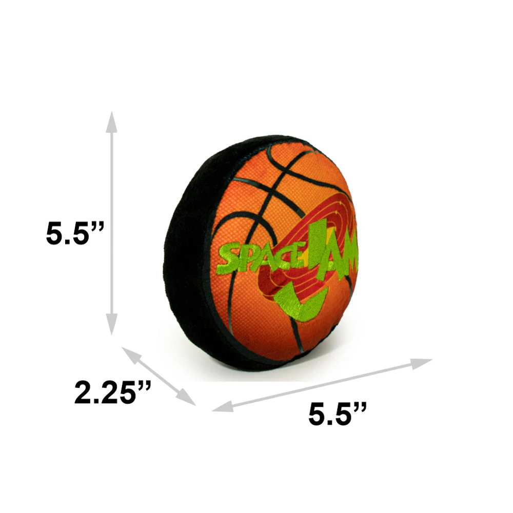 Dog Toy Squeaker Plush - Space Jam Basketball Logo - Image 6
