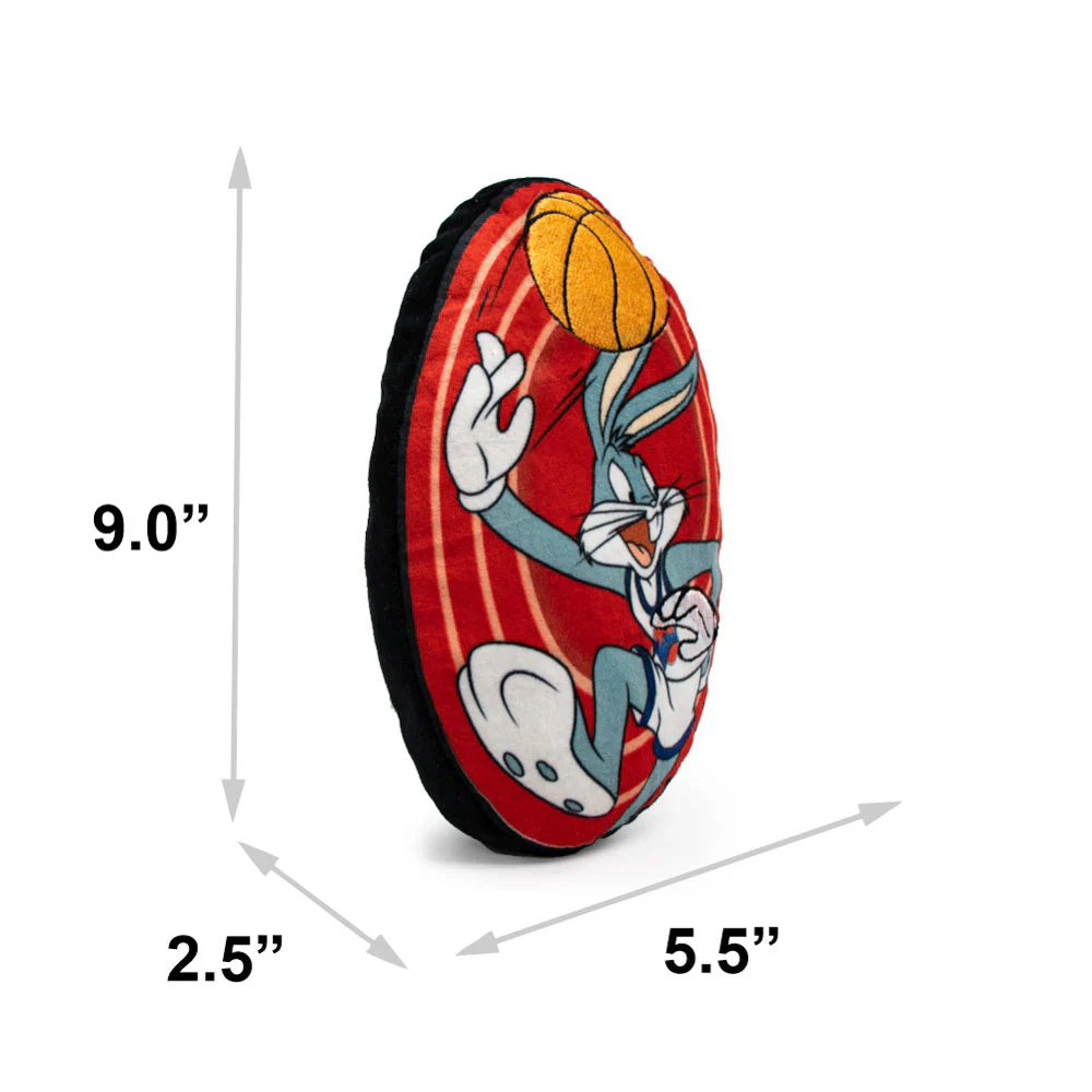 Dog Toy Squeaker Plush - Space Jam Bugs Bunny Shooting Basketball - Image 6