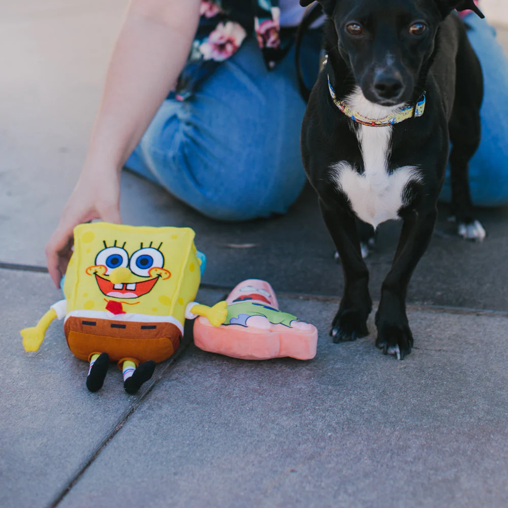 Dog Toy Squeaker Plush - SpongeBob Full Body with Arms and Legs - Image 4