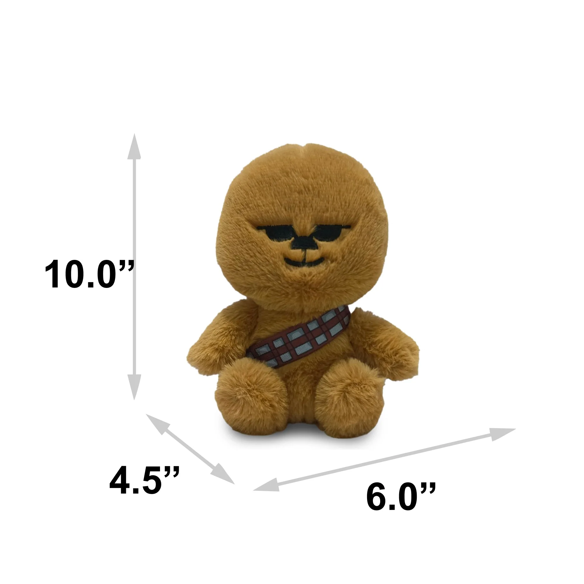 Dog Toy Squeaker Plush - Star Wars Chibi Chewbacca Sitting Pose - Image 4