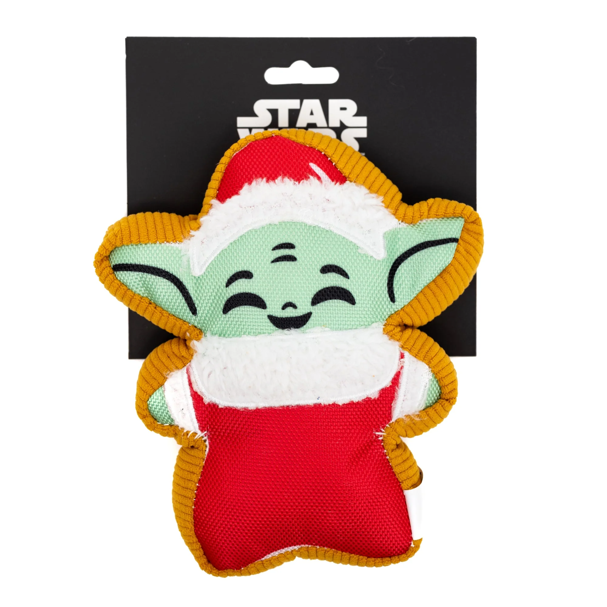 Dog Toy Squeaker Plush - Star Wars Holiday Grogu Santa Cookie Replica - Image 5