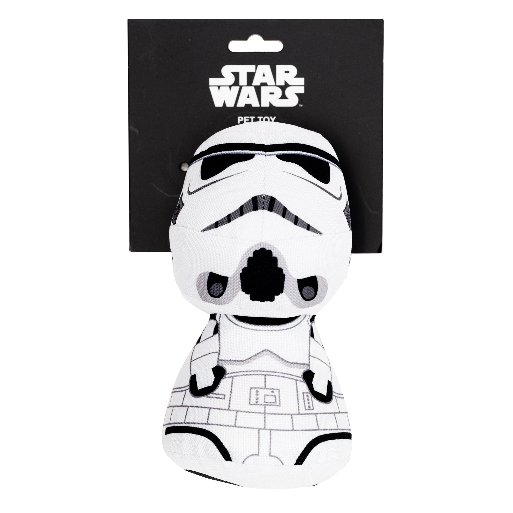 Dog Toy Squeaker Plush - Star Wars Stormtrooper Big Head Pose - Image 3