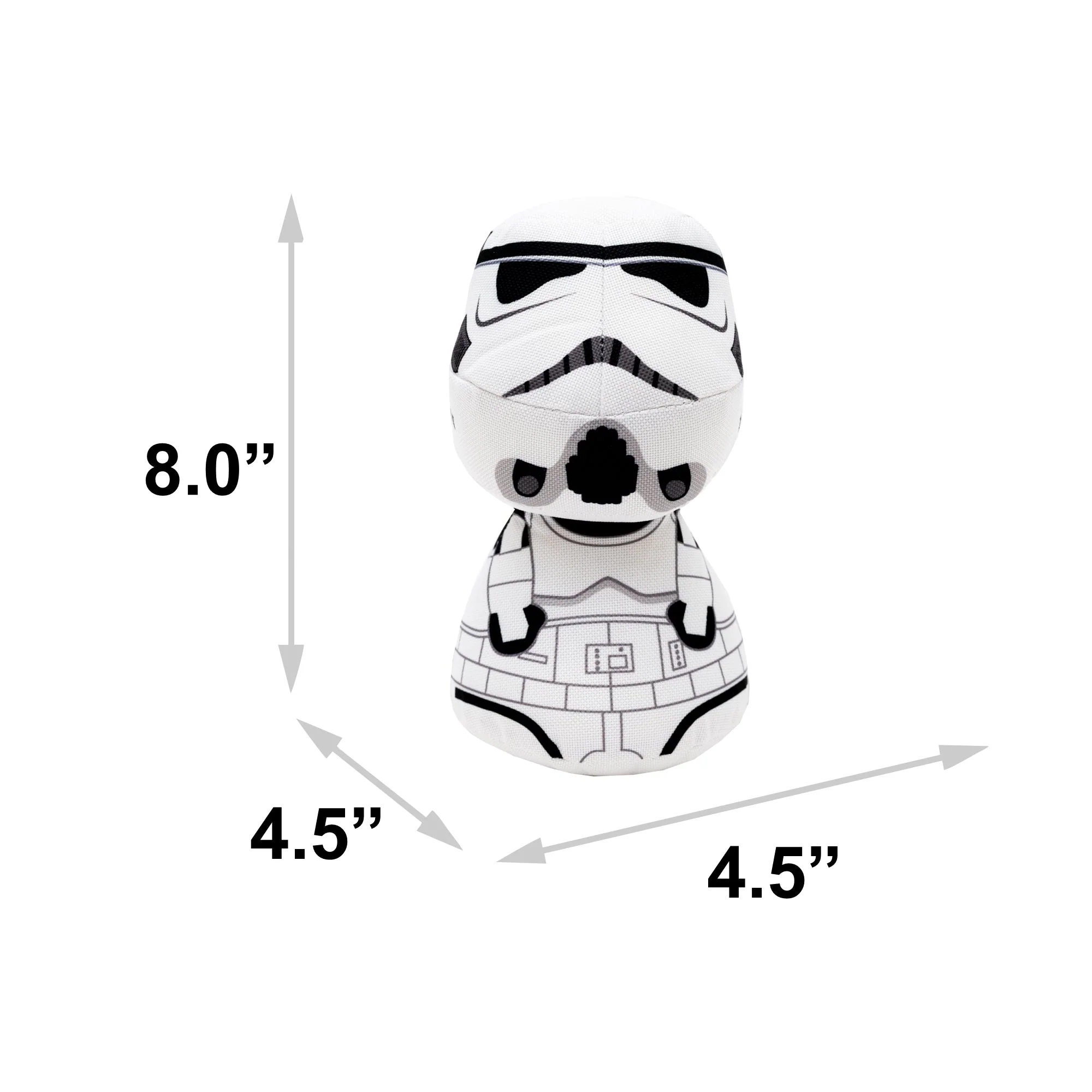 Dog Toy Squeaker Plush - Star Wars Stormtrooper Big Head Pose - Image 4