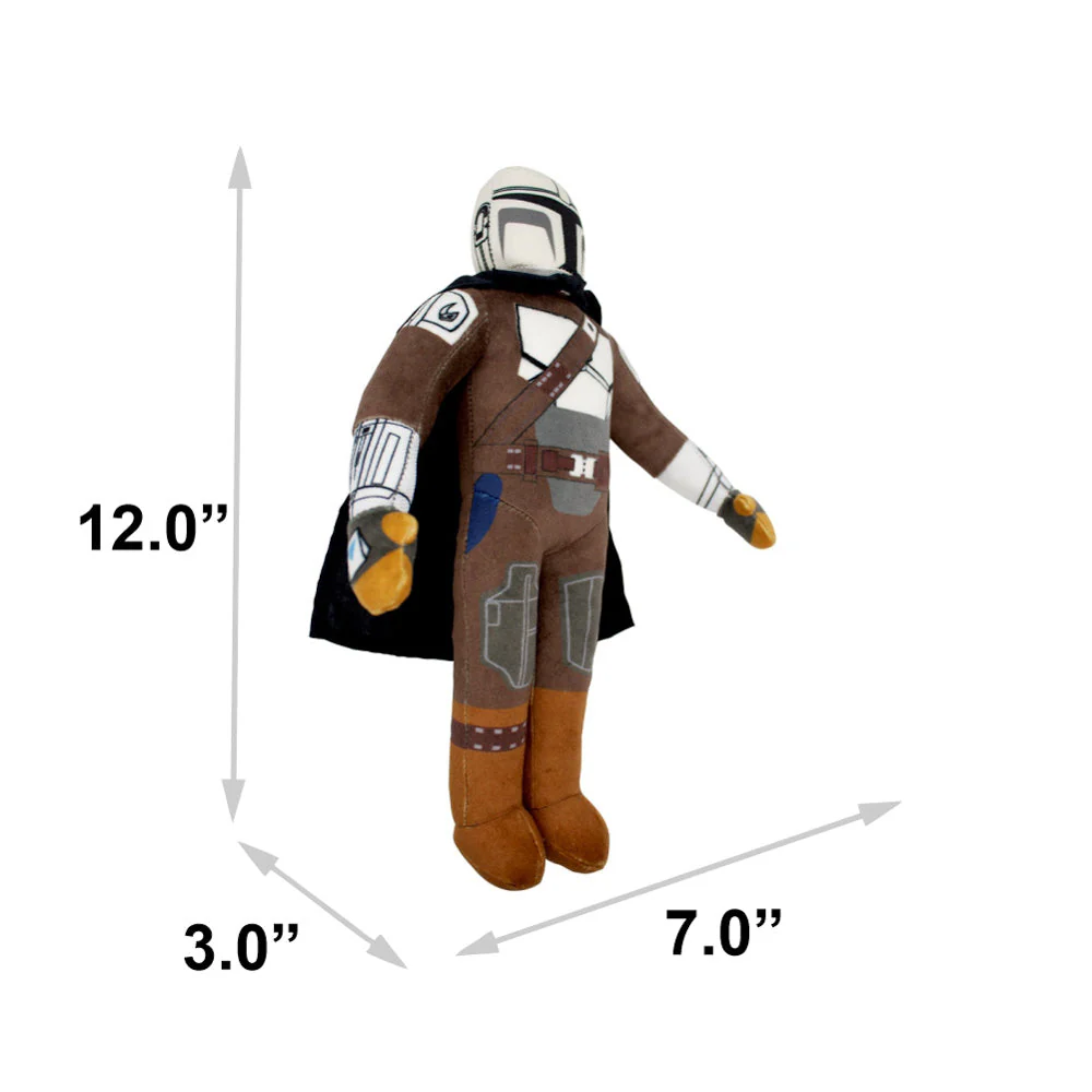 Dog Toy Squeaker Plush - Star Wars The Mandalorian Standing Figure Pose - Image 4