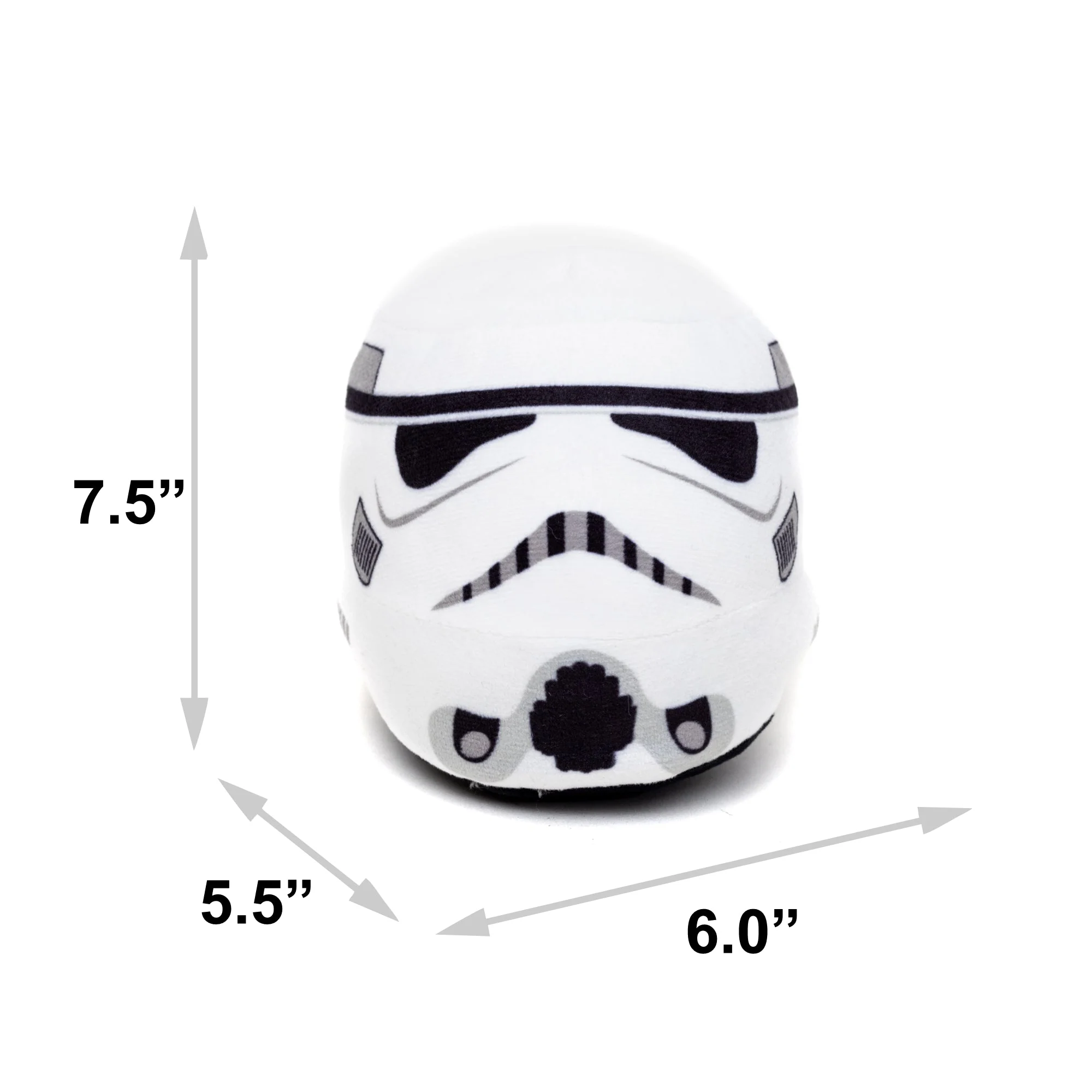 Dog Toy Squeaker Plush - Stormtrooper Helmet White - Image 4