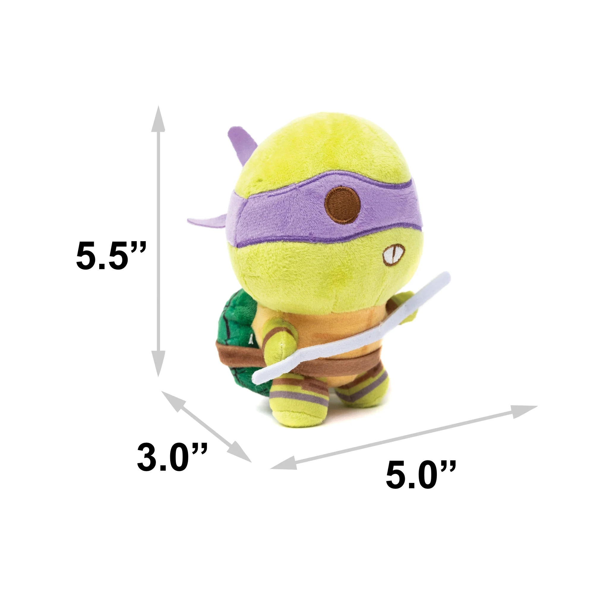 Dog Toy Squeaker Plush - Teenage Mutant Ninja Turtles Donatello Full Body Staff Pose Purple - Image 5