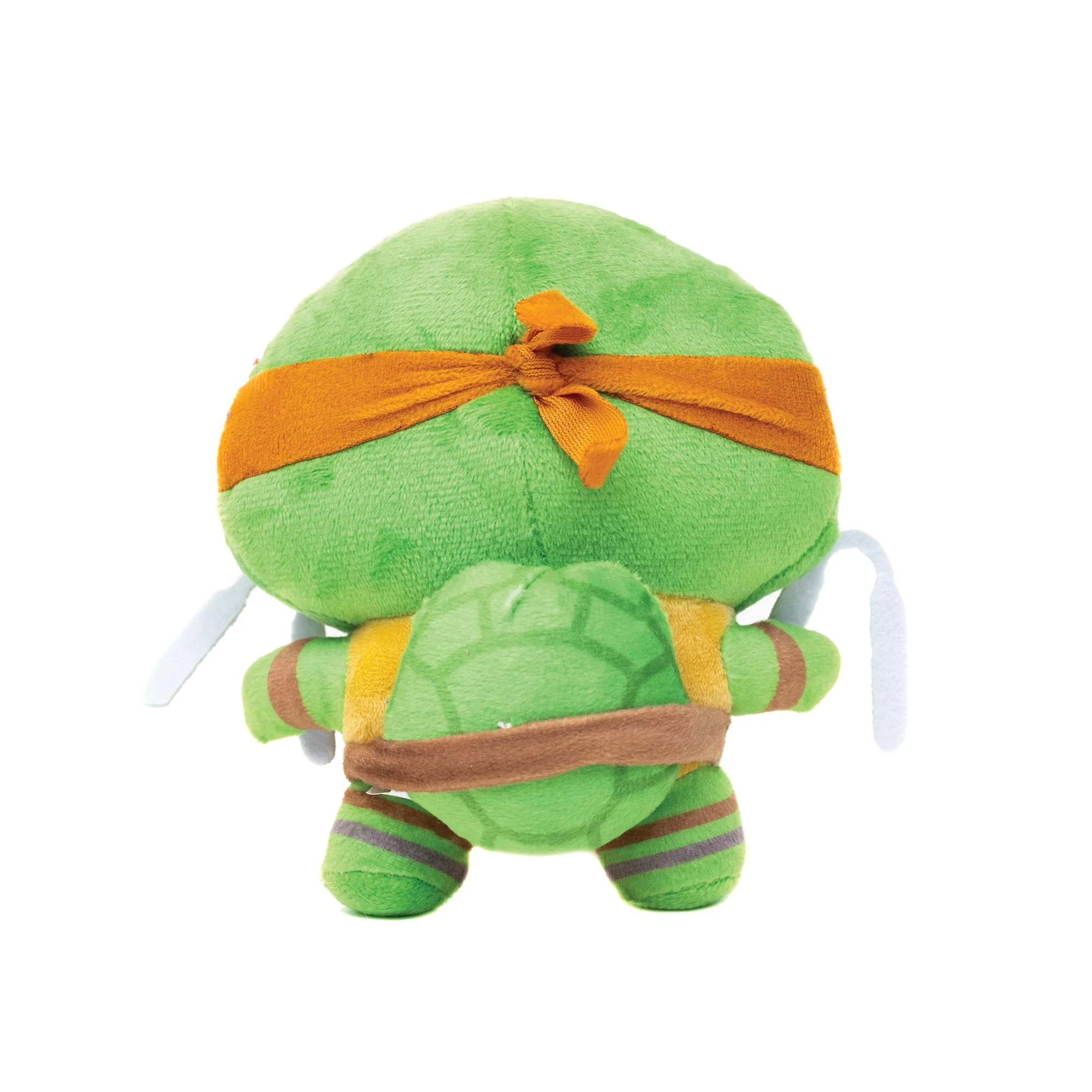 Dog Toy Squeaker Plush - Teenage Mutant Ninja Turtles Michelangelo Full Body Nunchucks Pose Orange - Image 3