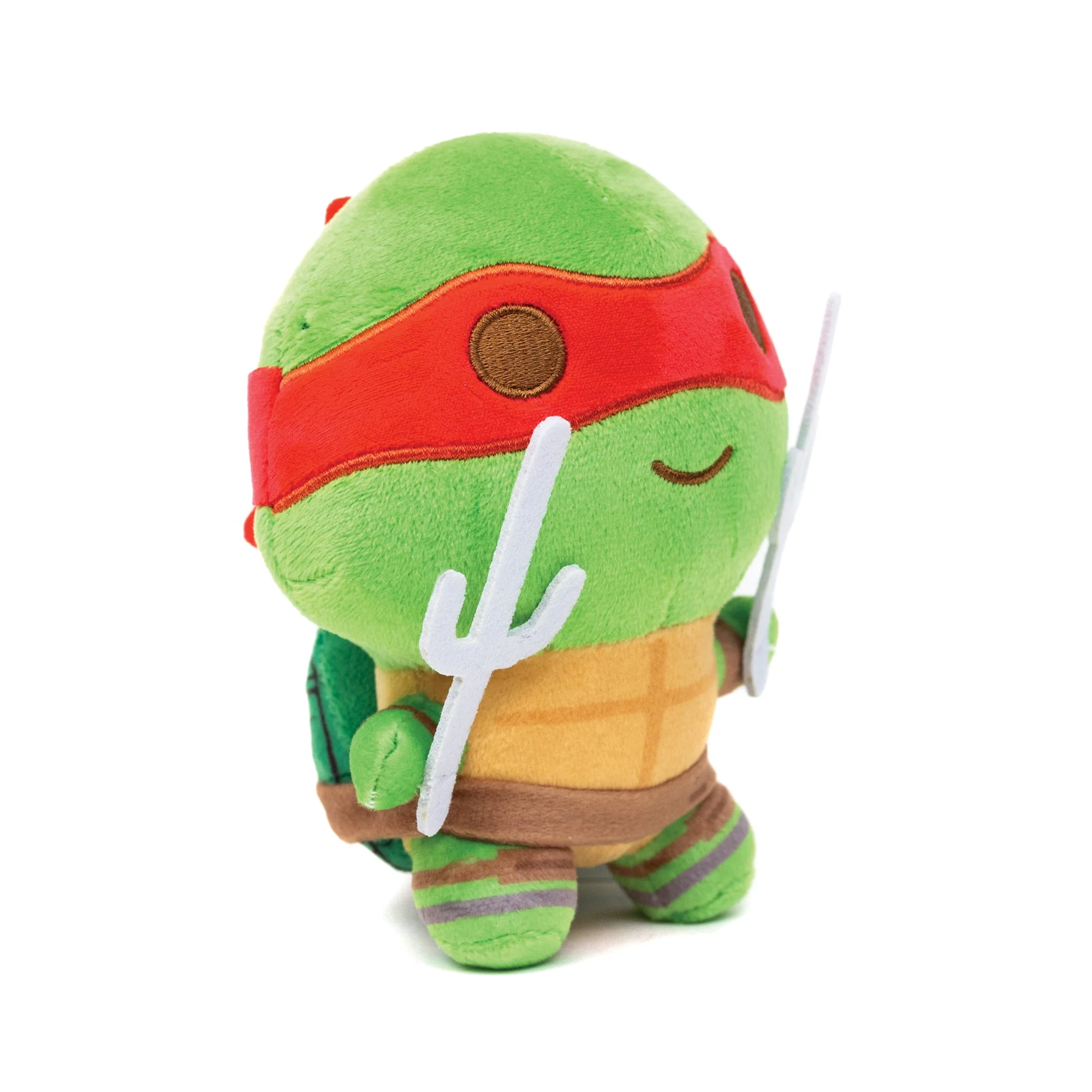 Dog Toy Squeaker Plush - Teenage Mutant Ninja Turtles Raphael Full Body Sais Pose Red - Image 2