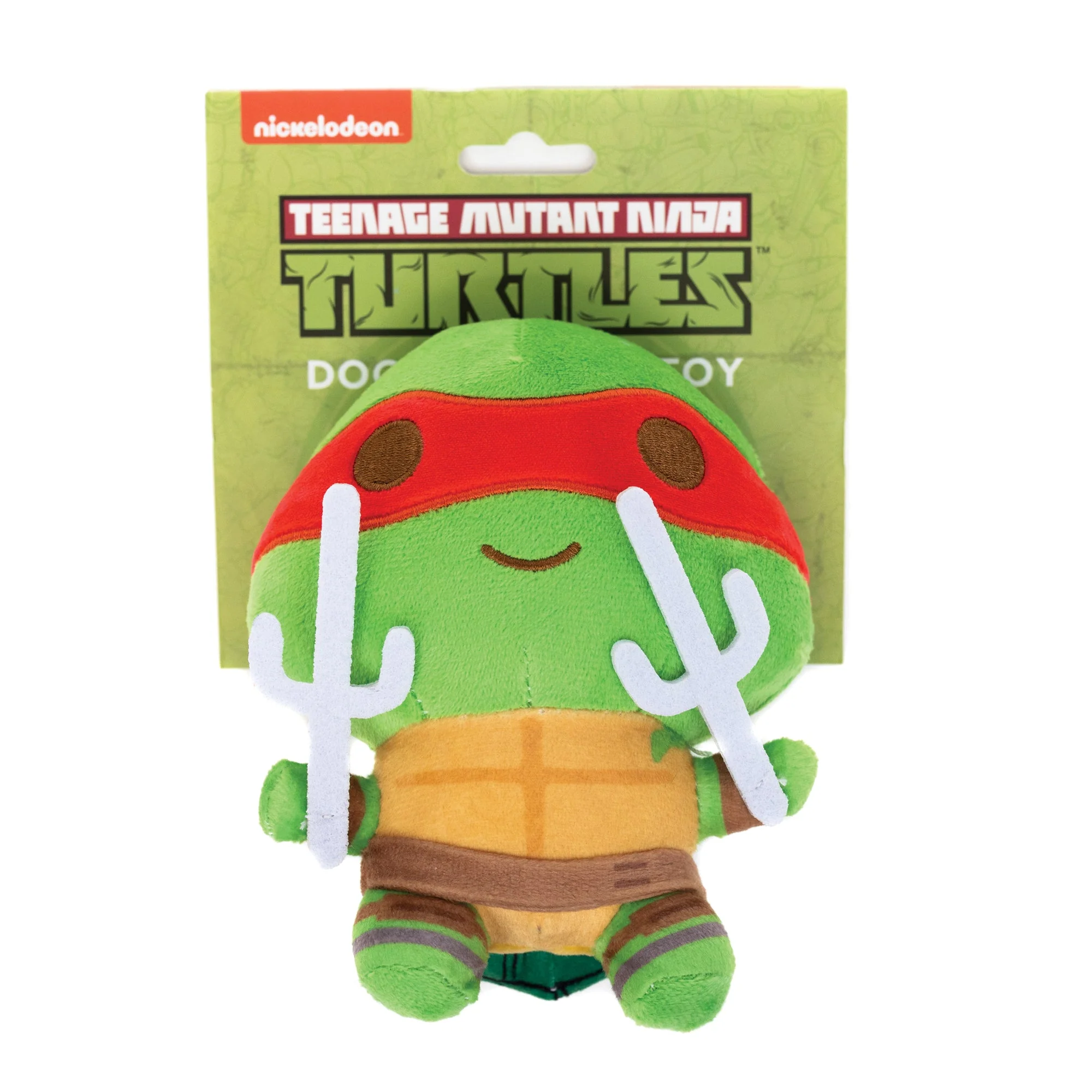 Dog Toy Squeaker Plush - Teenage Mutant Ninja Turtles Raphael Full Body Sais Pose Red - Image 4