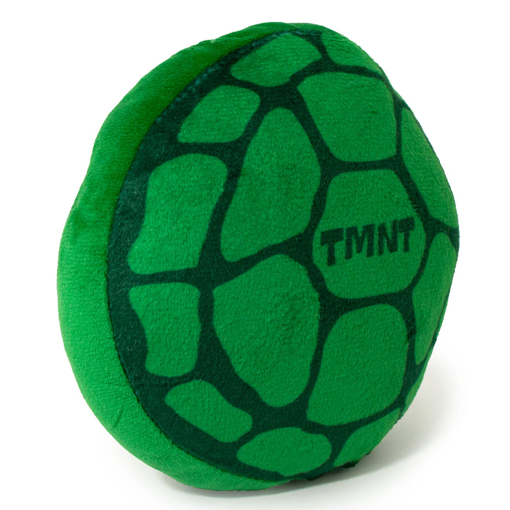 Dog Toy Squeaker Plush - TEENAGE MUTANT NINJA TURTLES Turtle Shell + Logo Greens Red White - Image 2