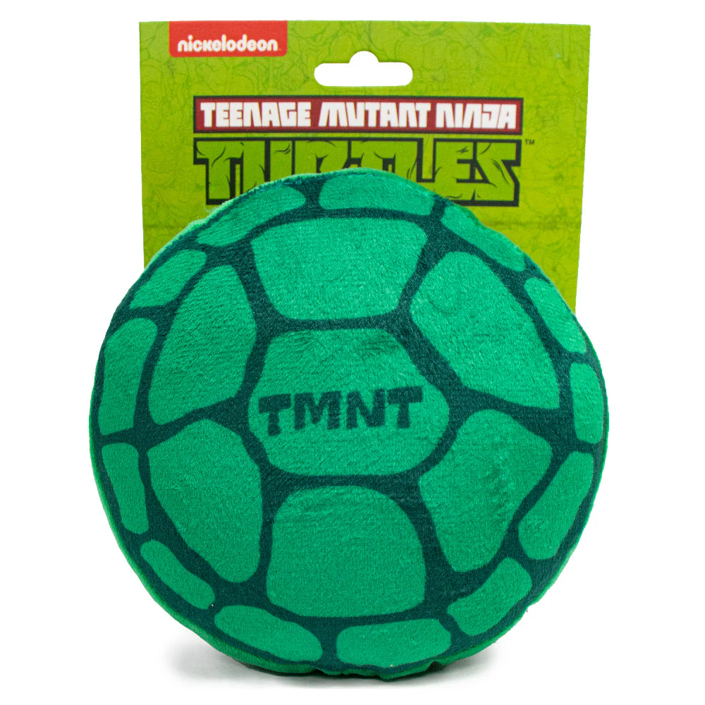 Dog Toy Squeaker Plush - TEENAGE MUTANT NINJA TURTLES Turtle Shell + Logo Greens Red White - Image 4