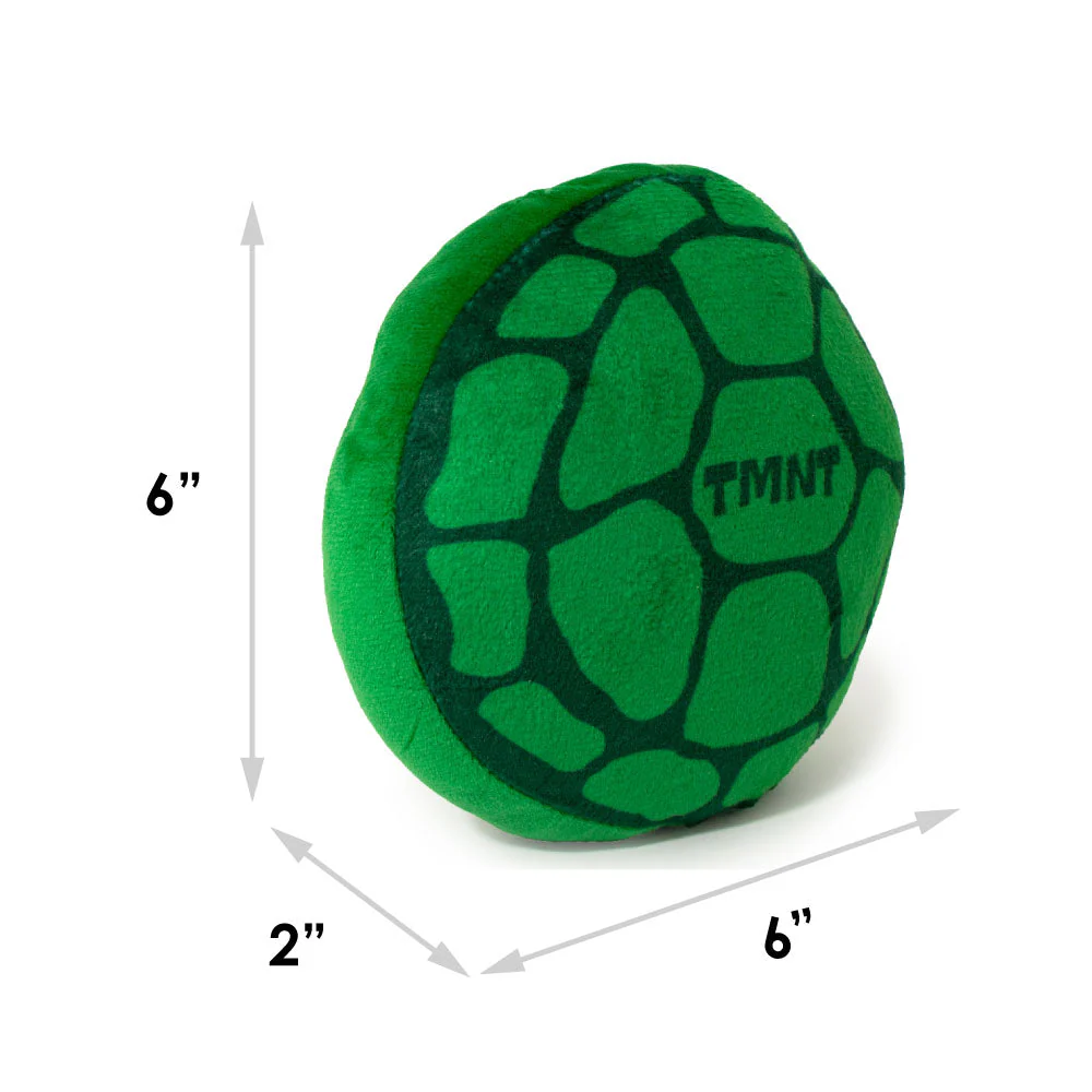 Dog Toy Squeaker Plush - TEENAGE MUTANT NINJA TURTLES Turtle Shell + Logo Greens Red White - Image 6