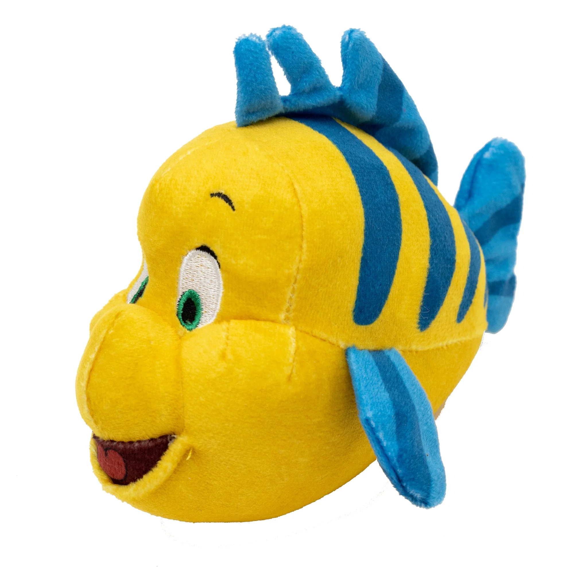 Dog Toy Squeaker Plush - The Little Mermaid Flounder Full Body Pose - Image 2