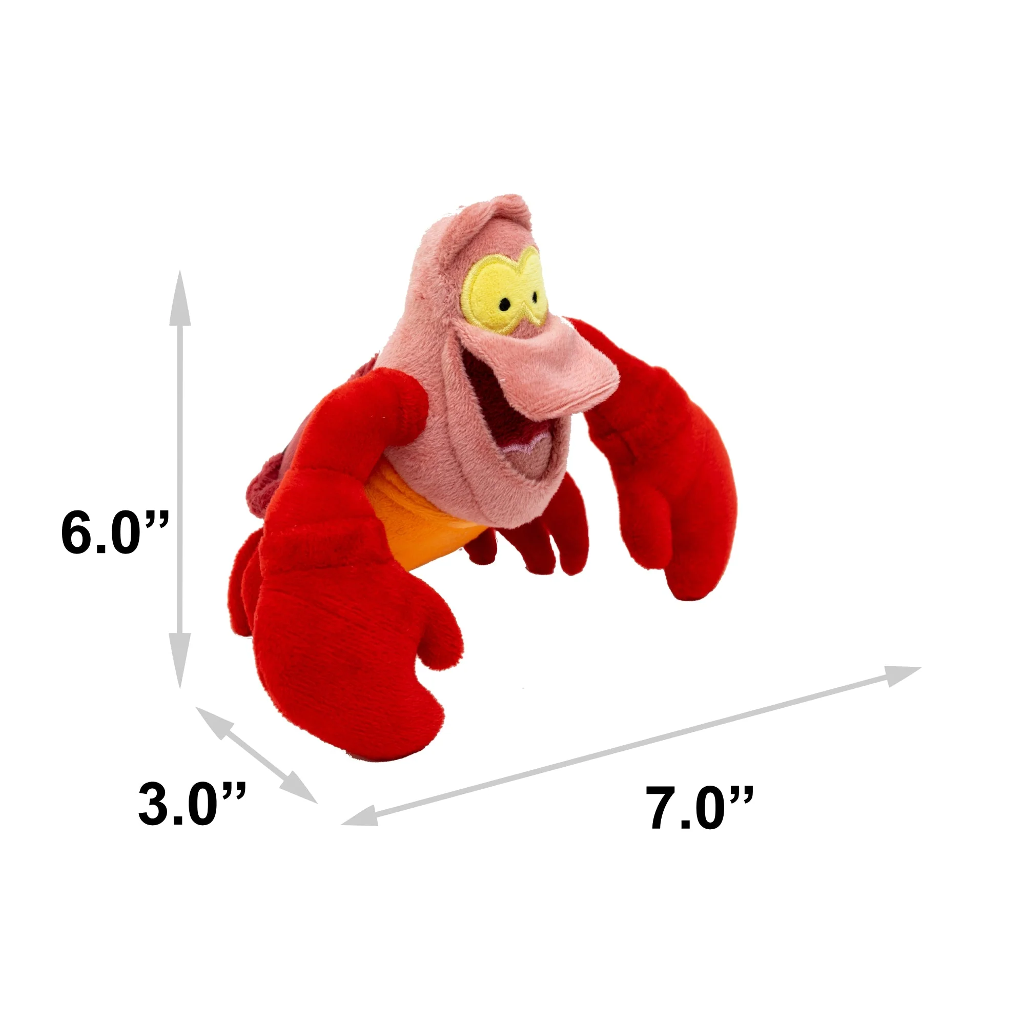 Dog Toy Squeaker Plush - The Little Mermaid Sebastian Full Body Pose - Image 4
