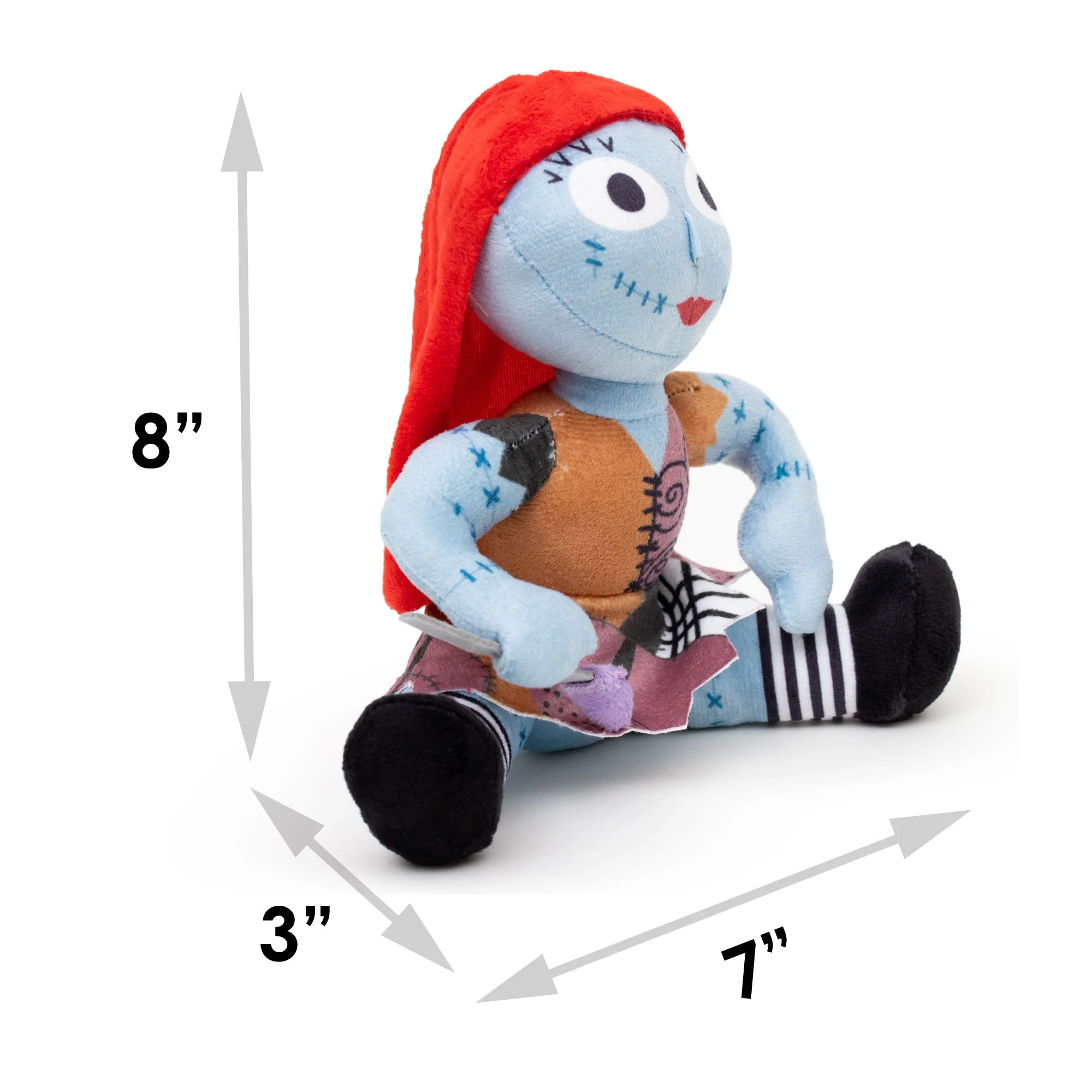 Dog Toy Squeaker Plush - The Nightmare Before Christmas Sally Sitting Pose - Image 5