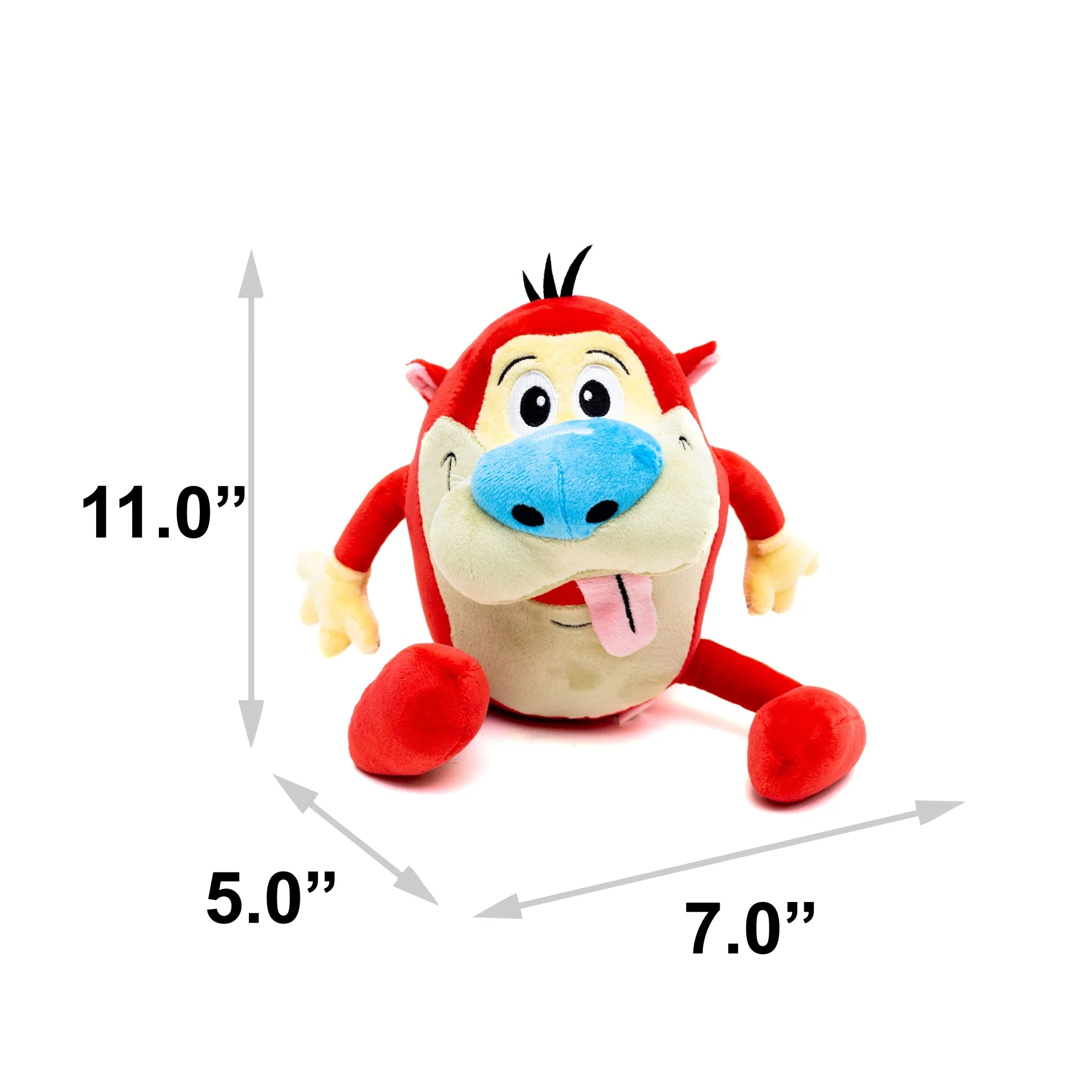 Dog Toy Squeaker Plush - The Ren and Stimpy Show Stimpy Full Body Pose - Image 4