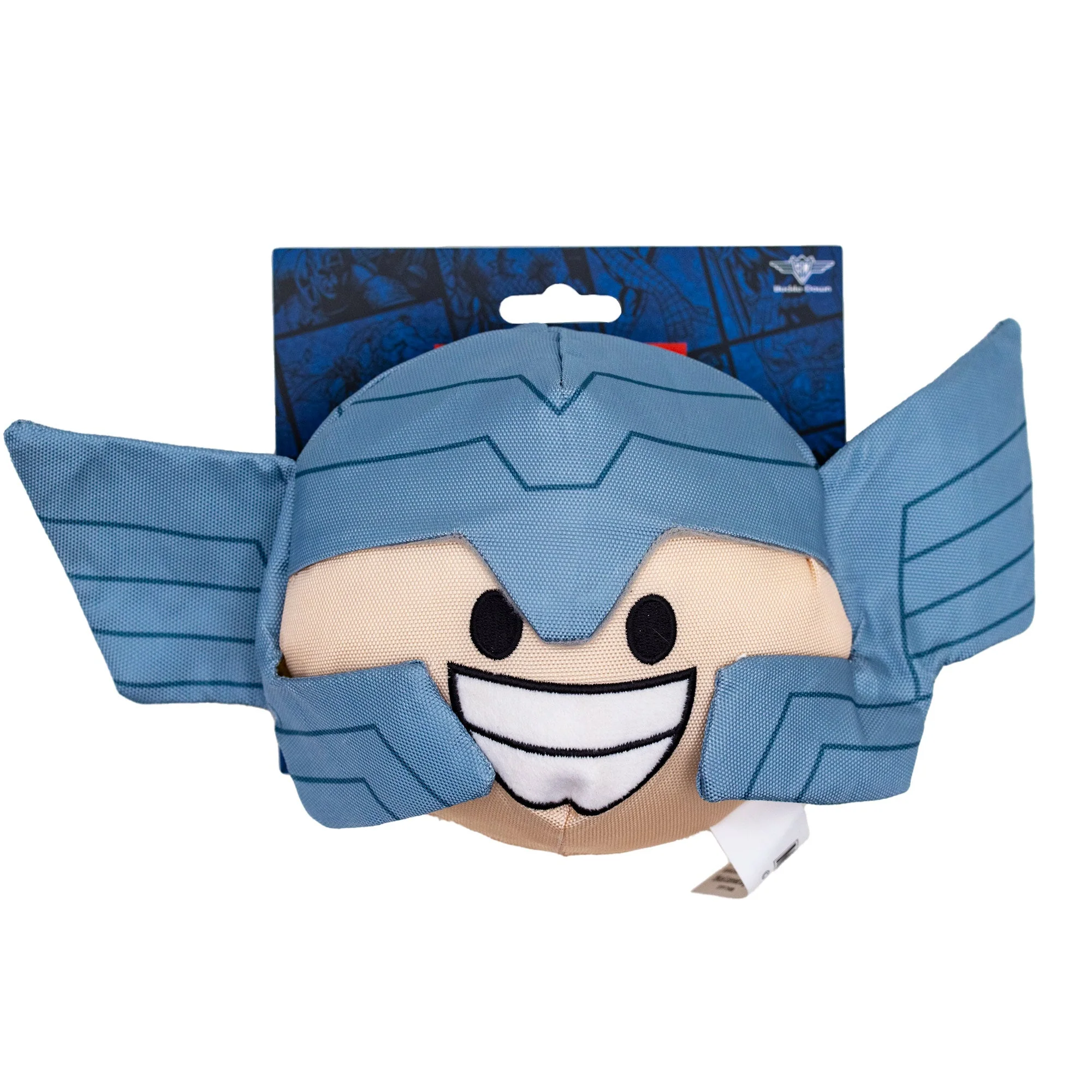 Dog Toy Squeaker Plush - Thor Smiling Face Round - Image 3