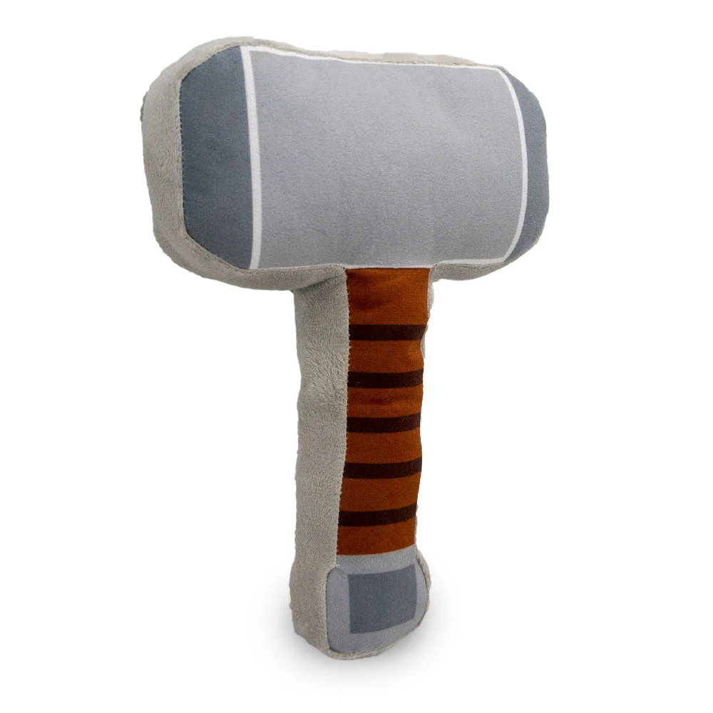 Dog Toy Squeaker Plush - Thor's Hammer Grays Browns - Image 10