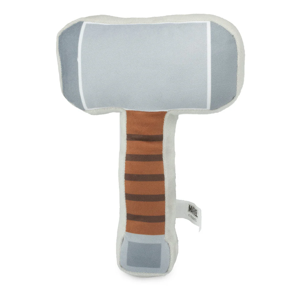 Dog Toy Squeaker Plush - Thor's Hammer Grays Browns - Image 8