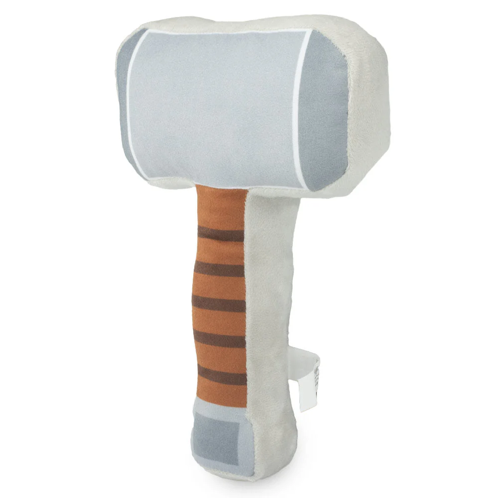 Dog Toy Squeaker Plush - Thor's Hammer Grays Browns - Image 9